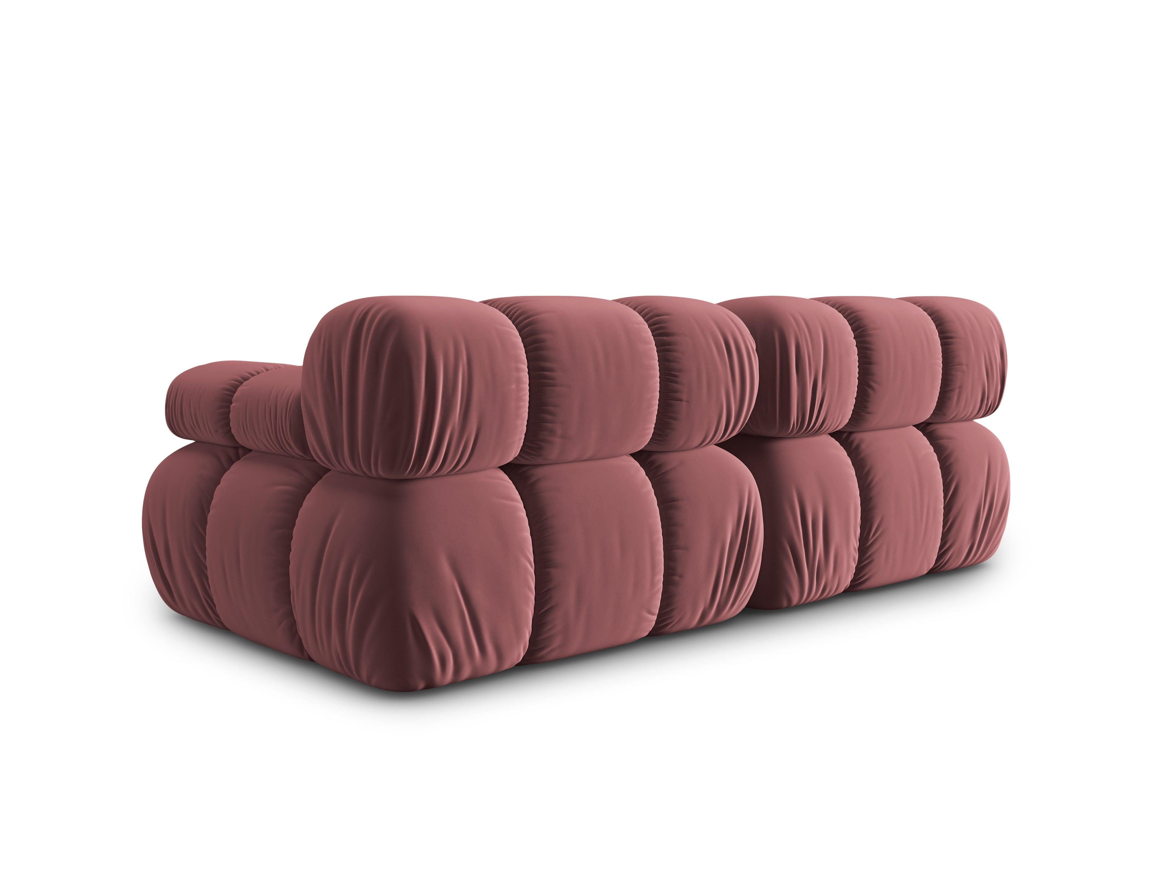 Sofa aksamitna 2-osobowa TROPEA różowy Milo Casa Eye on Design