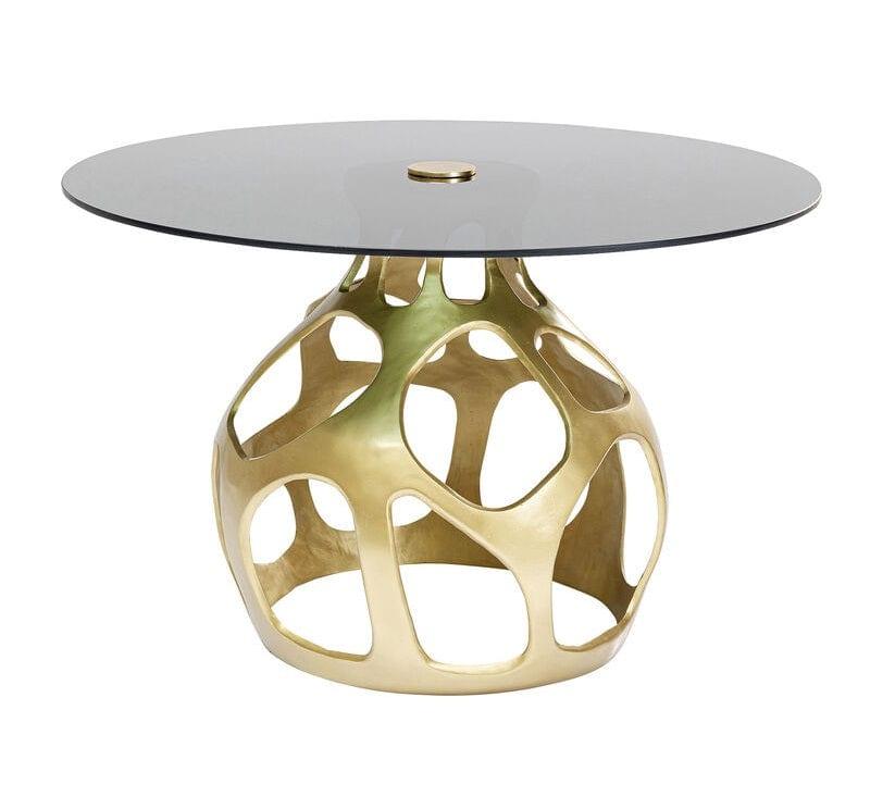 Stół okrągły VOLCANO złoty Kare Design Eye on Design