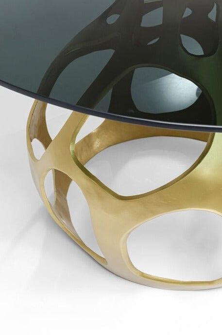 Stół okrągły VOLCANO złoty Kare Design Eye on Design