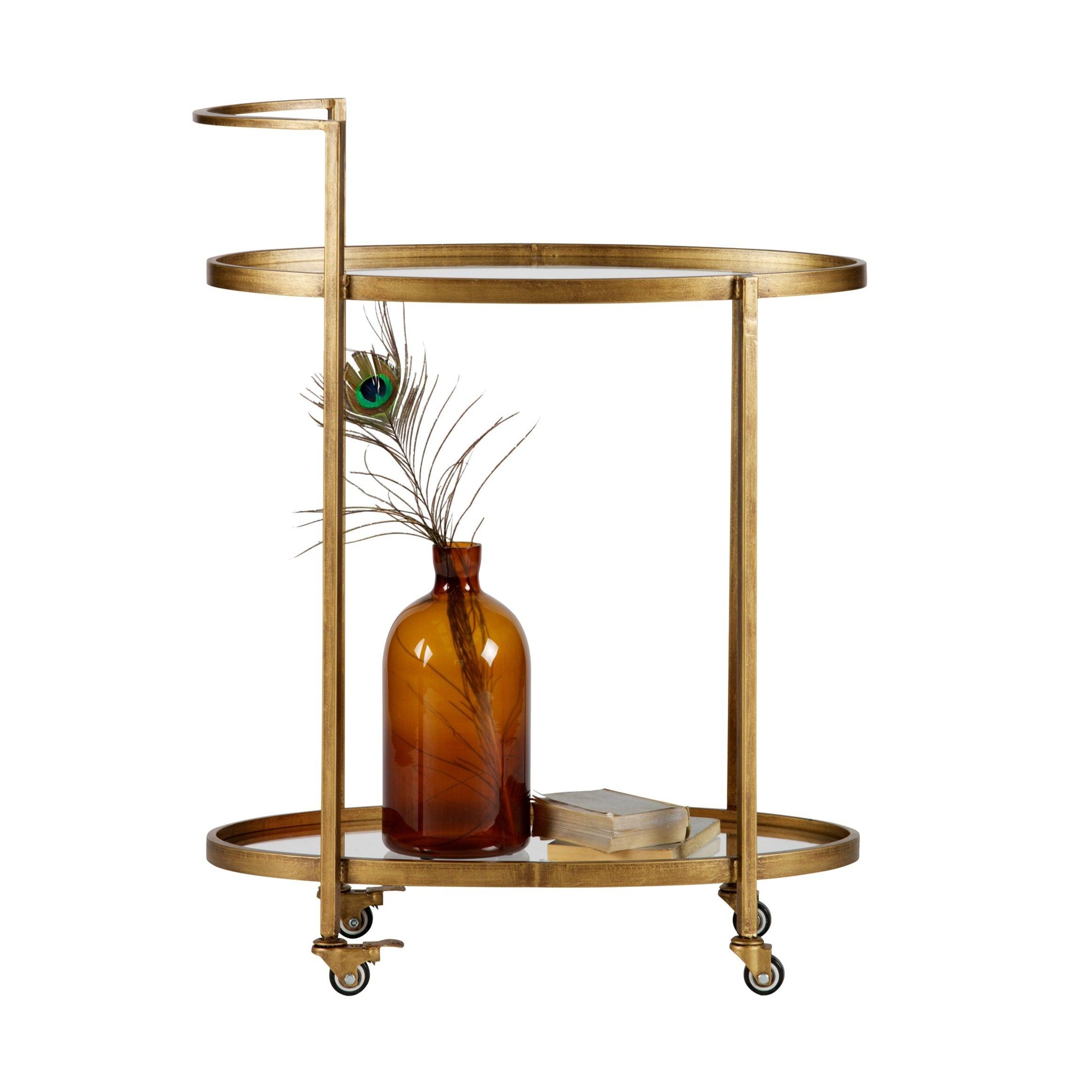 Wózek barowy PUSH antyczny mosiądz Be Pure Eye on Design