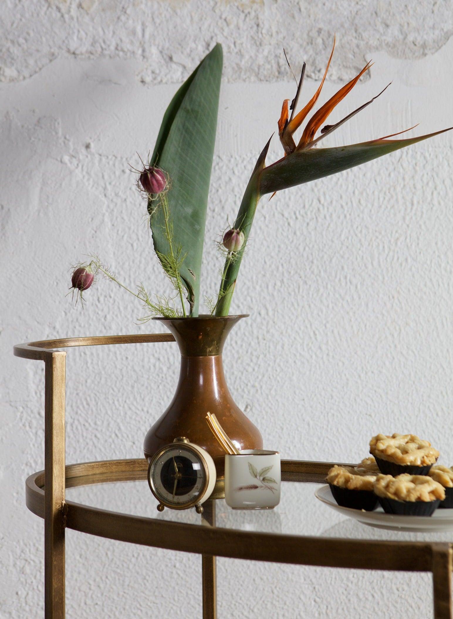 Wózek barowy PUSH antyczny mosiądz Be Pure Eye on Design