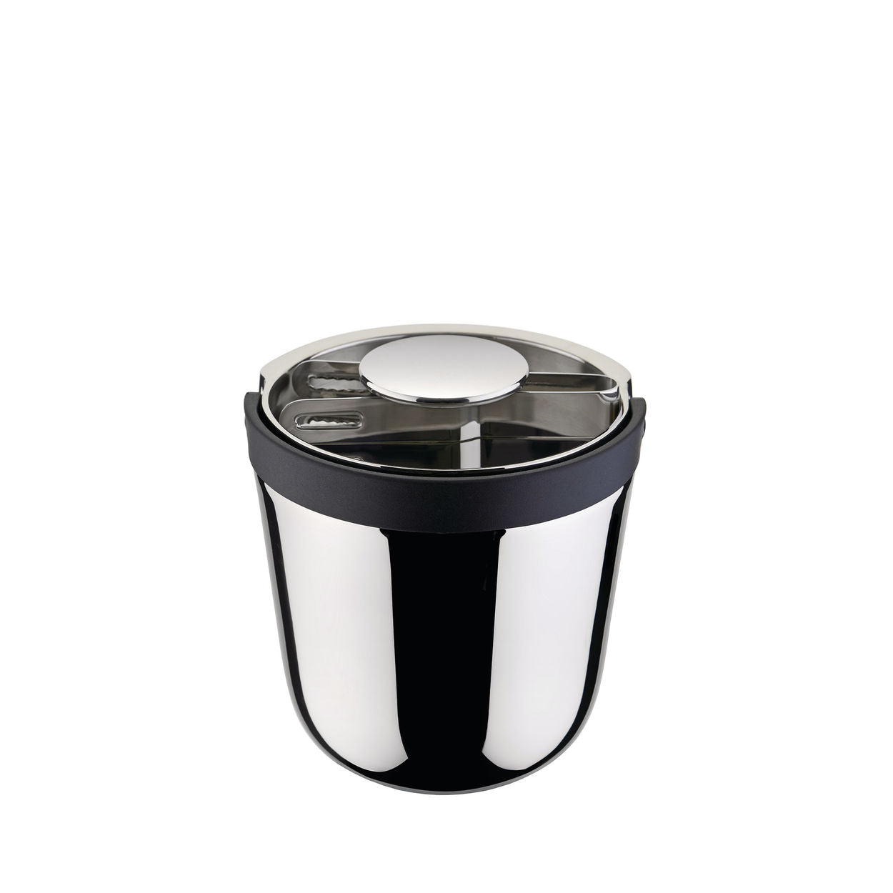 Pojemnik do lodu ze szczypcami THE TENDING BOX stal nierdzewna