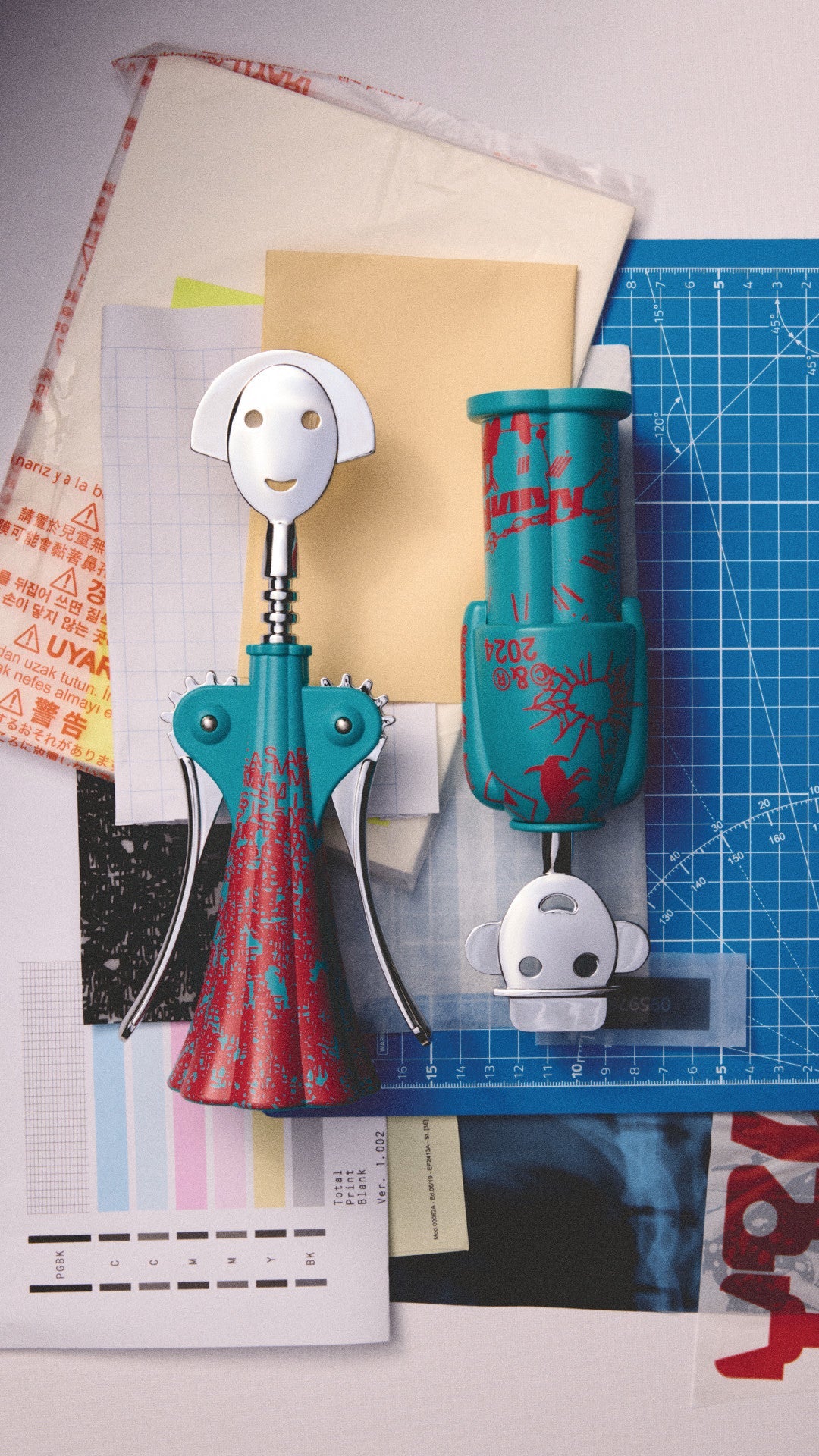 Otvírák na víno křídlatý ALESSANDRO M. - LIQUID mořský