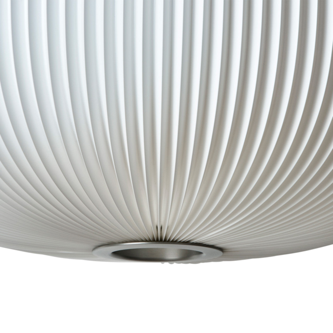 Hanging Lamp MODEL 132 LAMELLA 1 white with silver finish