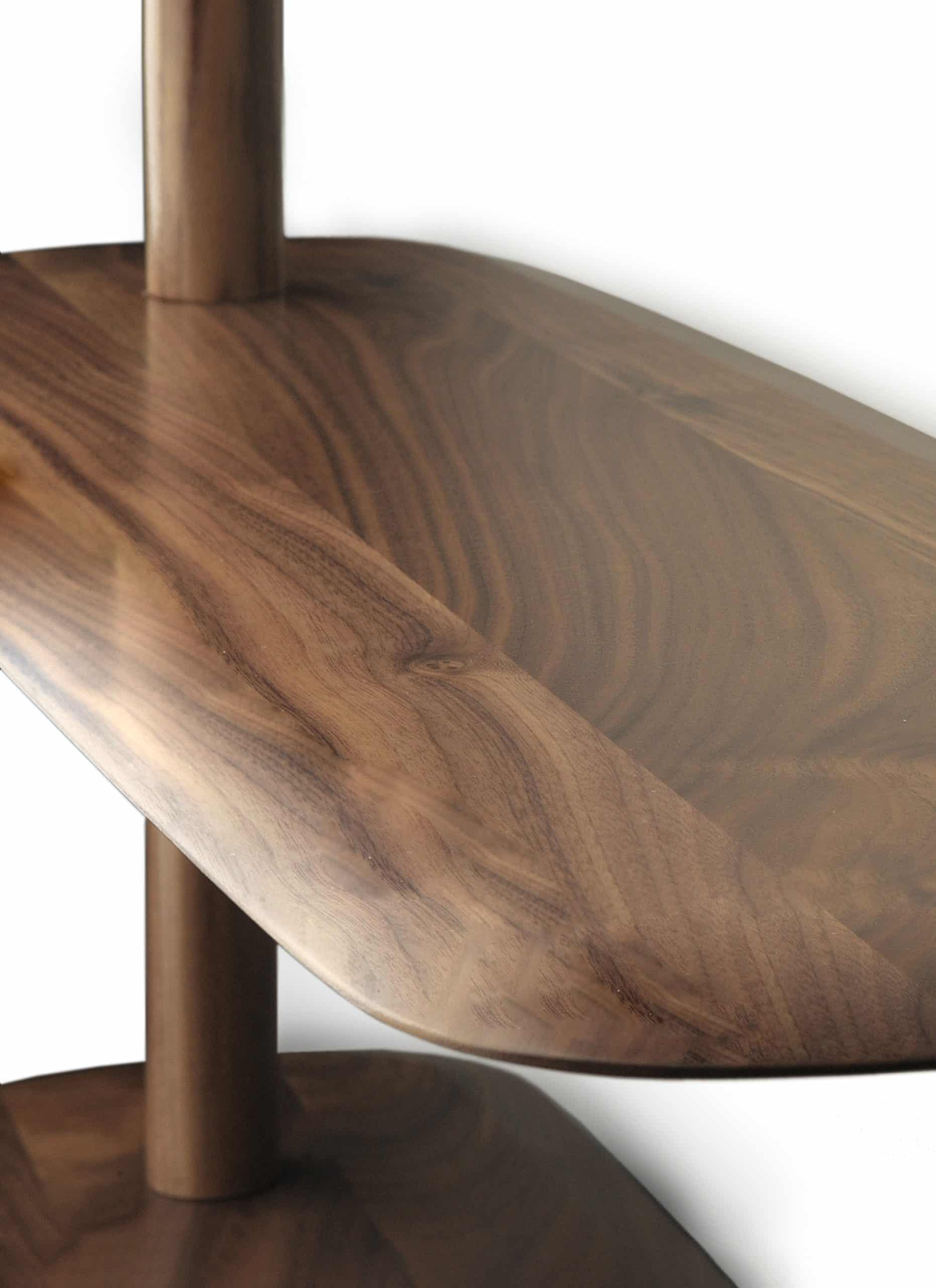 UNICA Wall Shelf - CONFIGURATION 07 walnut veneer