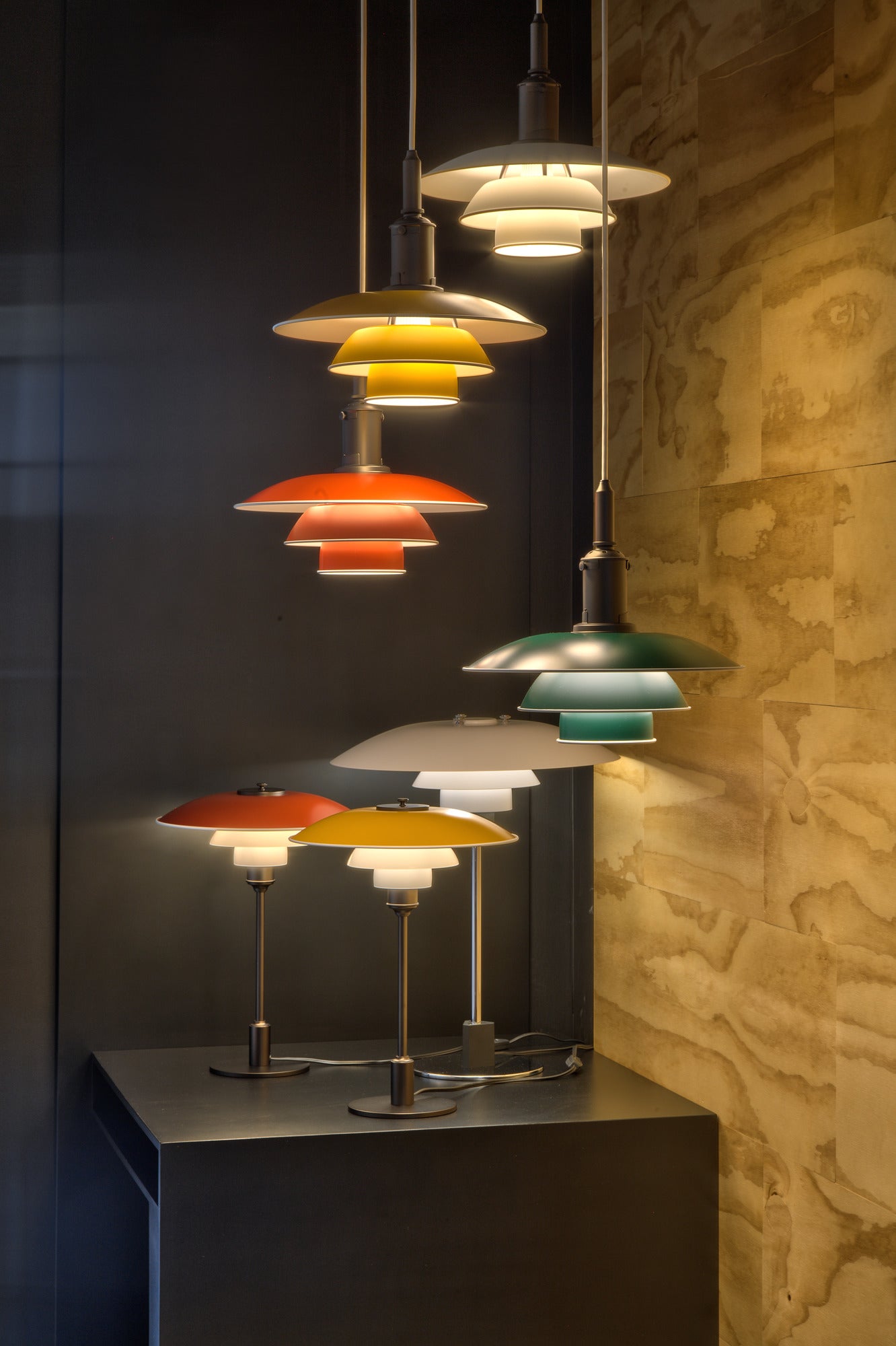 Stolní lampa PH 3½-2½ žlutá
