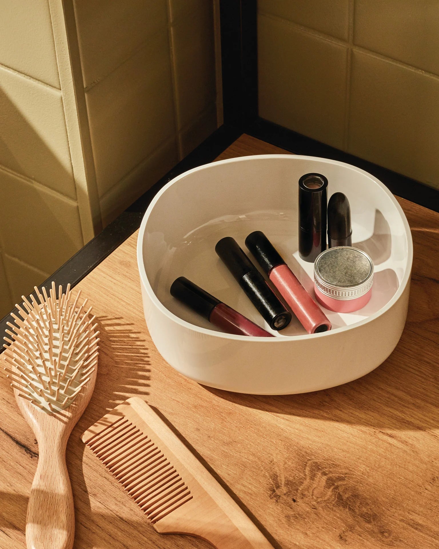 Koupelnový koš BIRILLO bílý