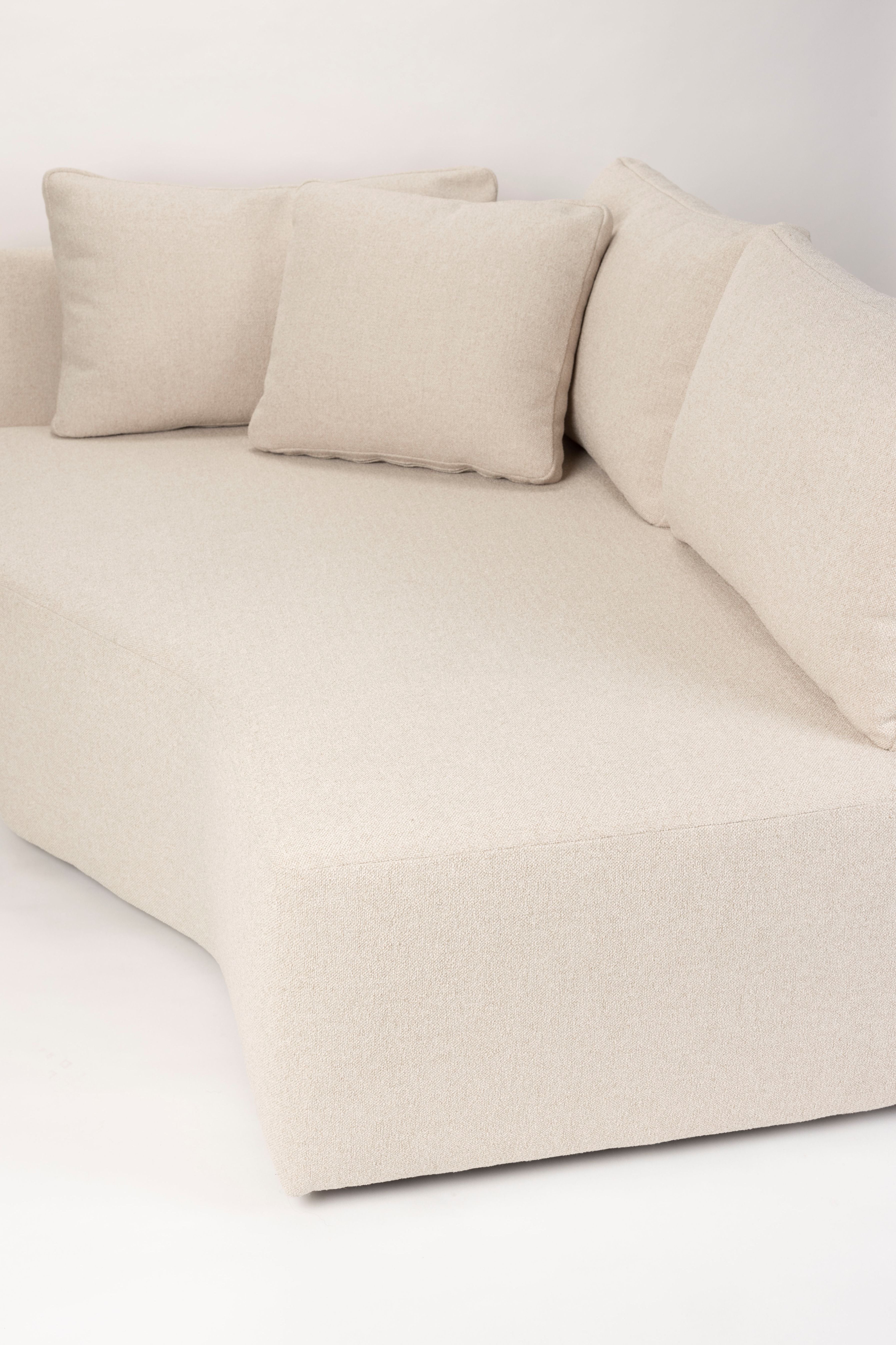 PROSPER modular sofa - right-sided chaise longue in sand