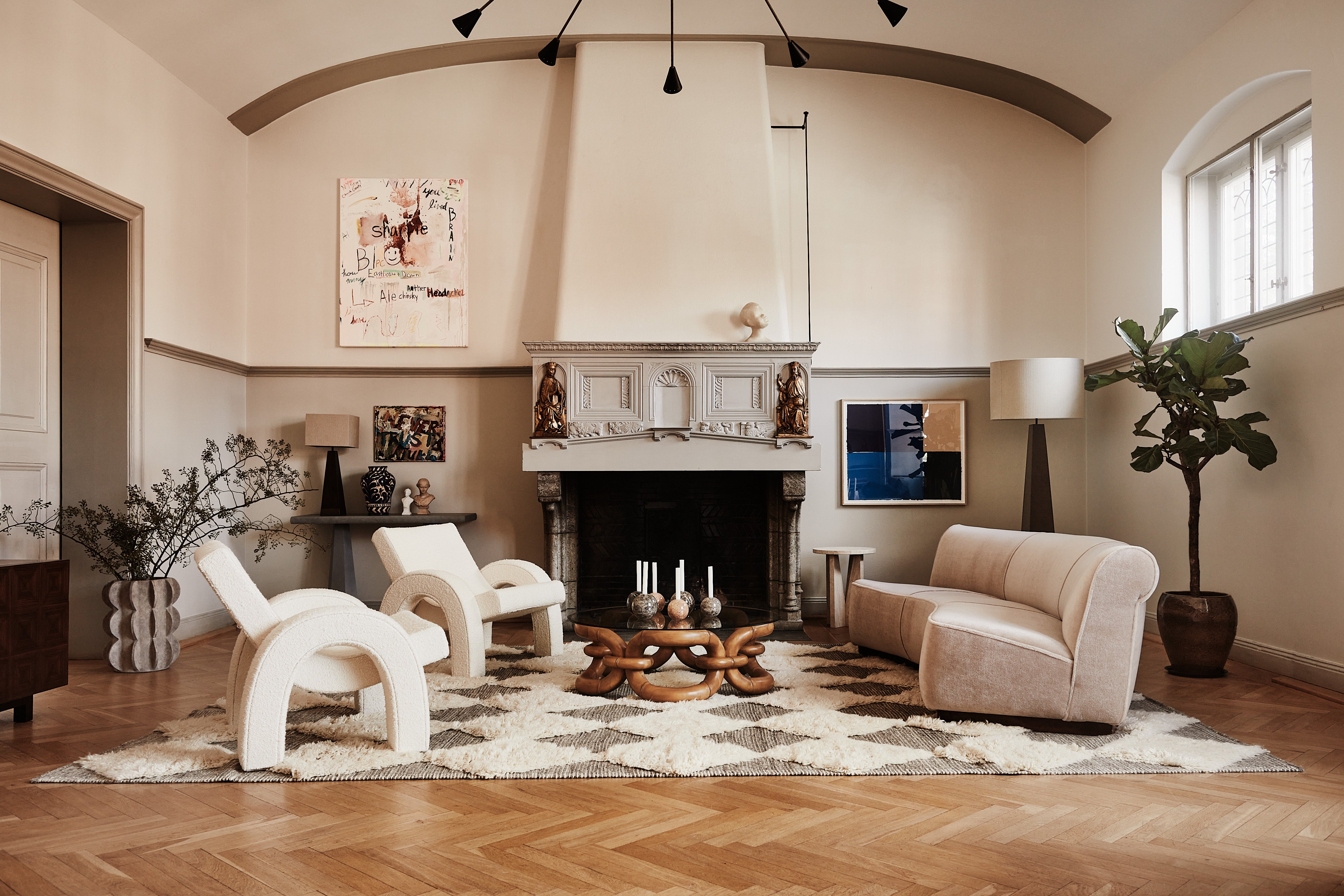 Sofa PARIS beżowy welur