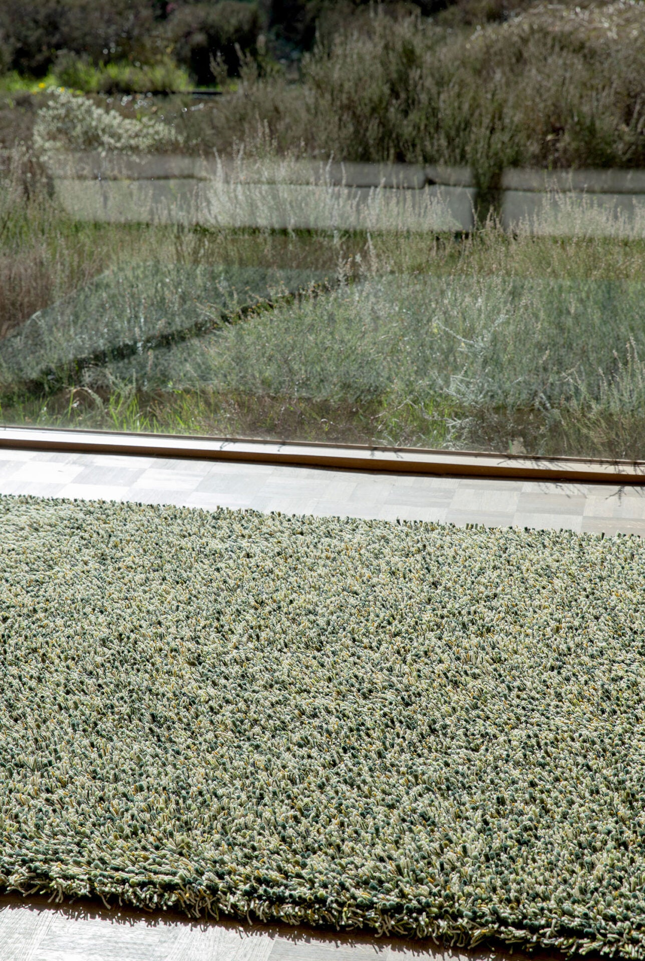 Koberec s dlouhým vlasem SPRING zelený