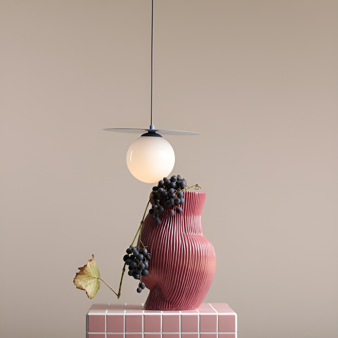 Závěsné svítidlo LOOP modré