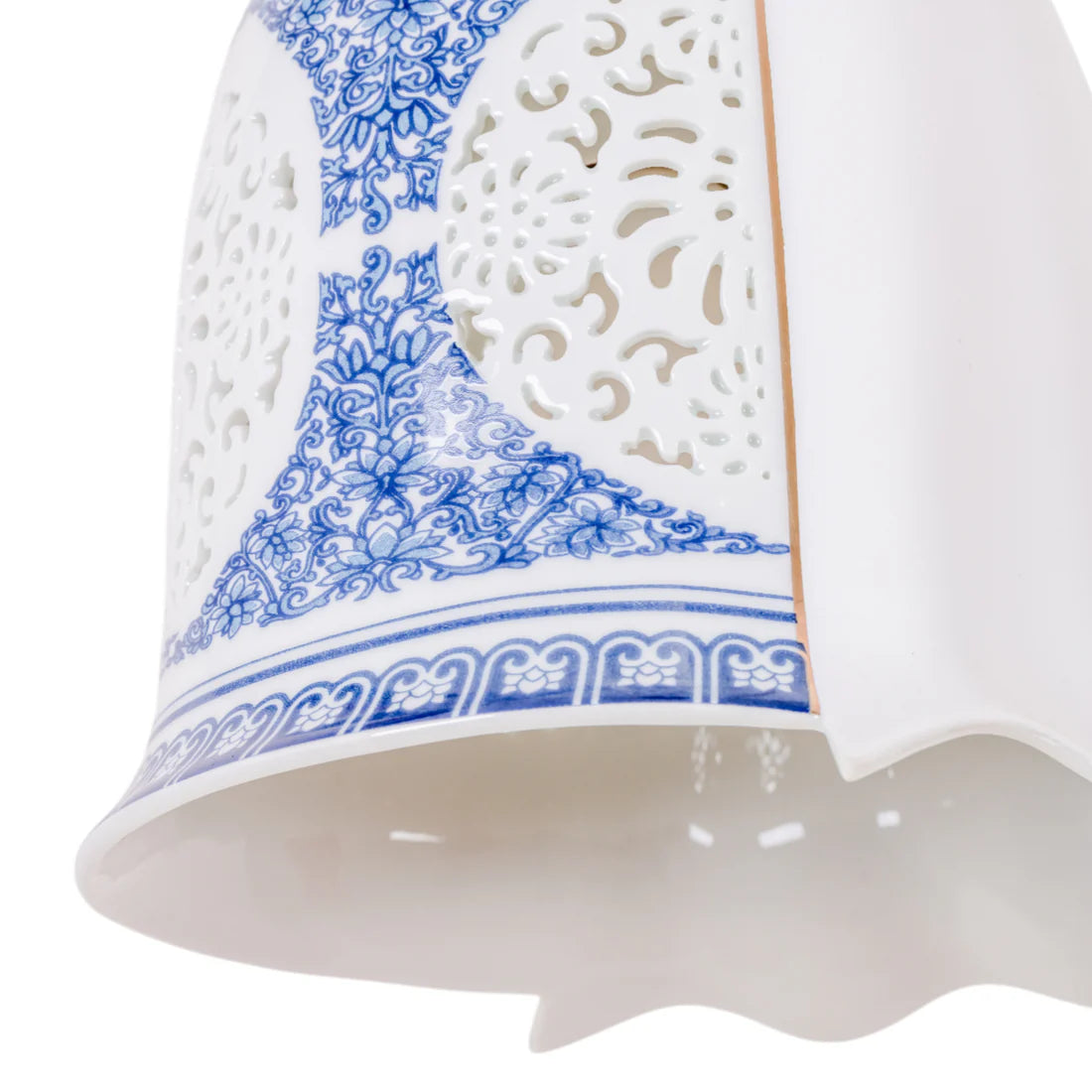 Lampa wisząca HYBRID LAUVIA biała porcelana