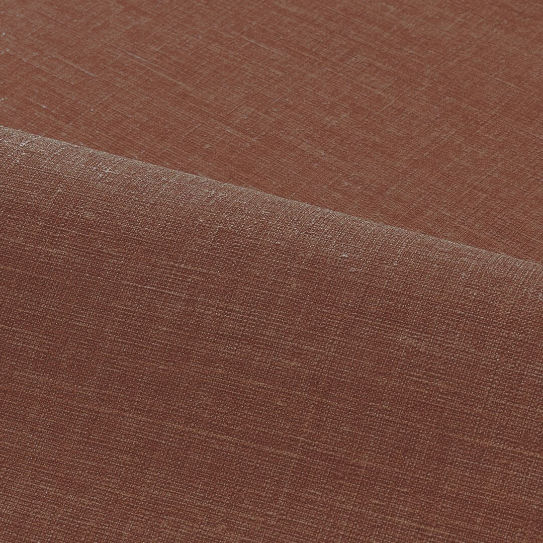 Tapeta se strukturou imitující lněné plátno SHINOK - TERRACOTTA terakota