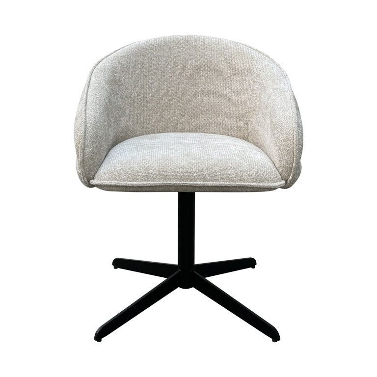 Kancelářská židle ANGELINA béžová s černým podstavcem