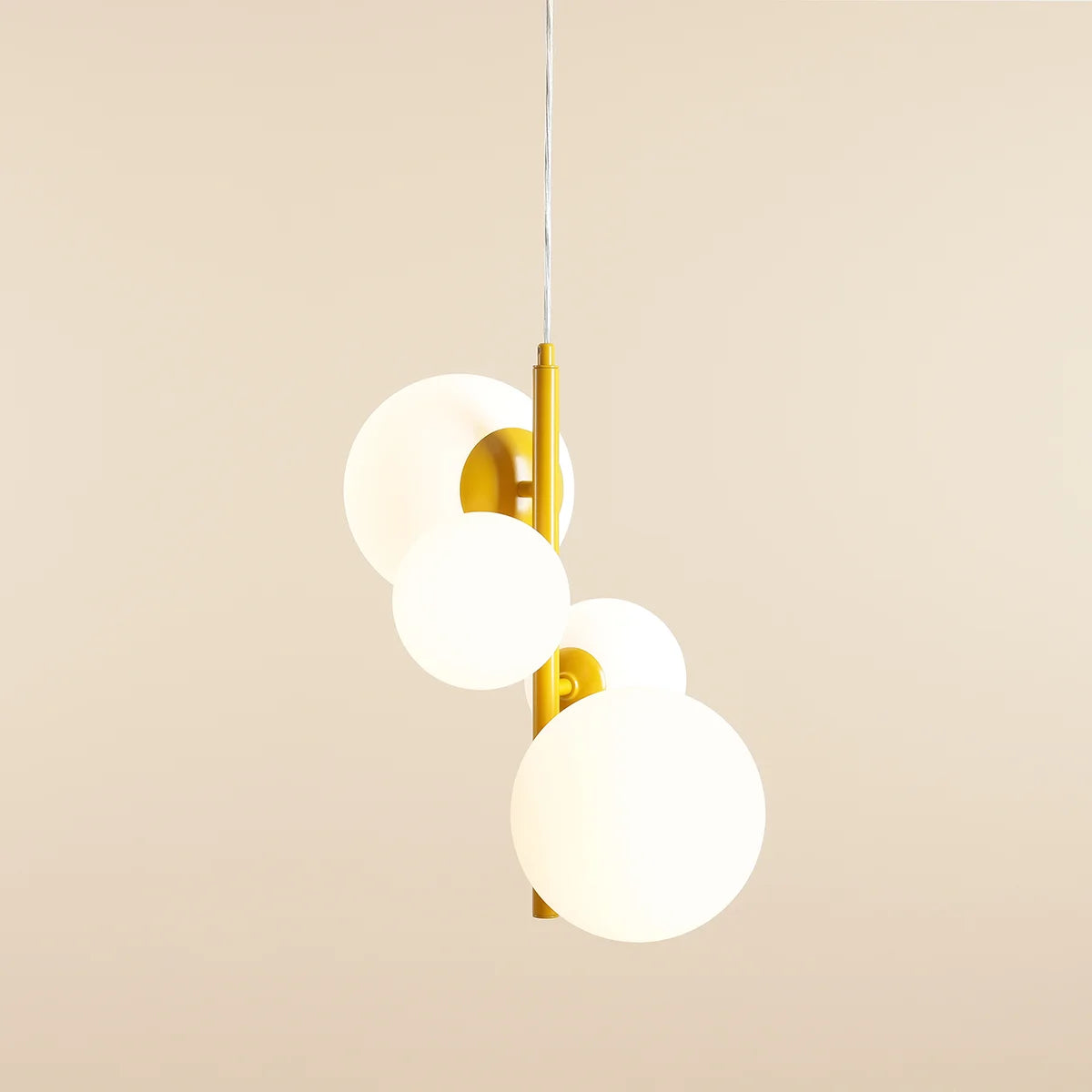 Lampa wisząca BLOOM QUATRO musztardowy żółty – Artera