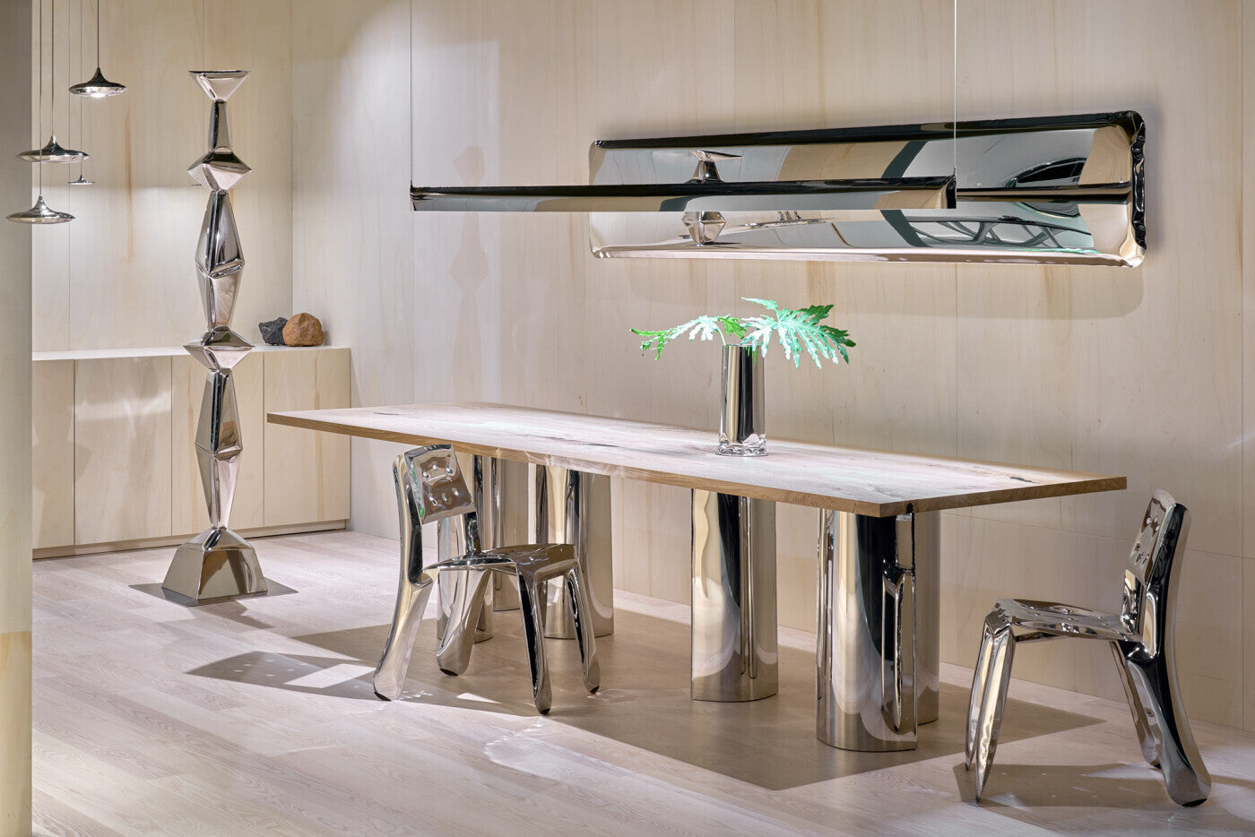 Lampa wisząca LAMPIN inox