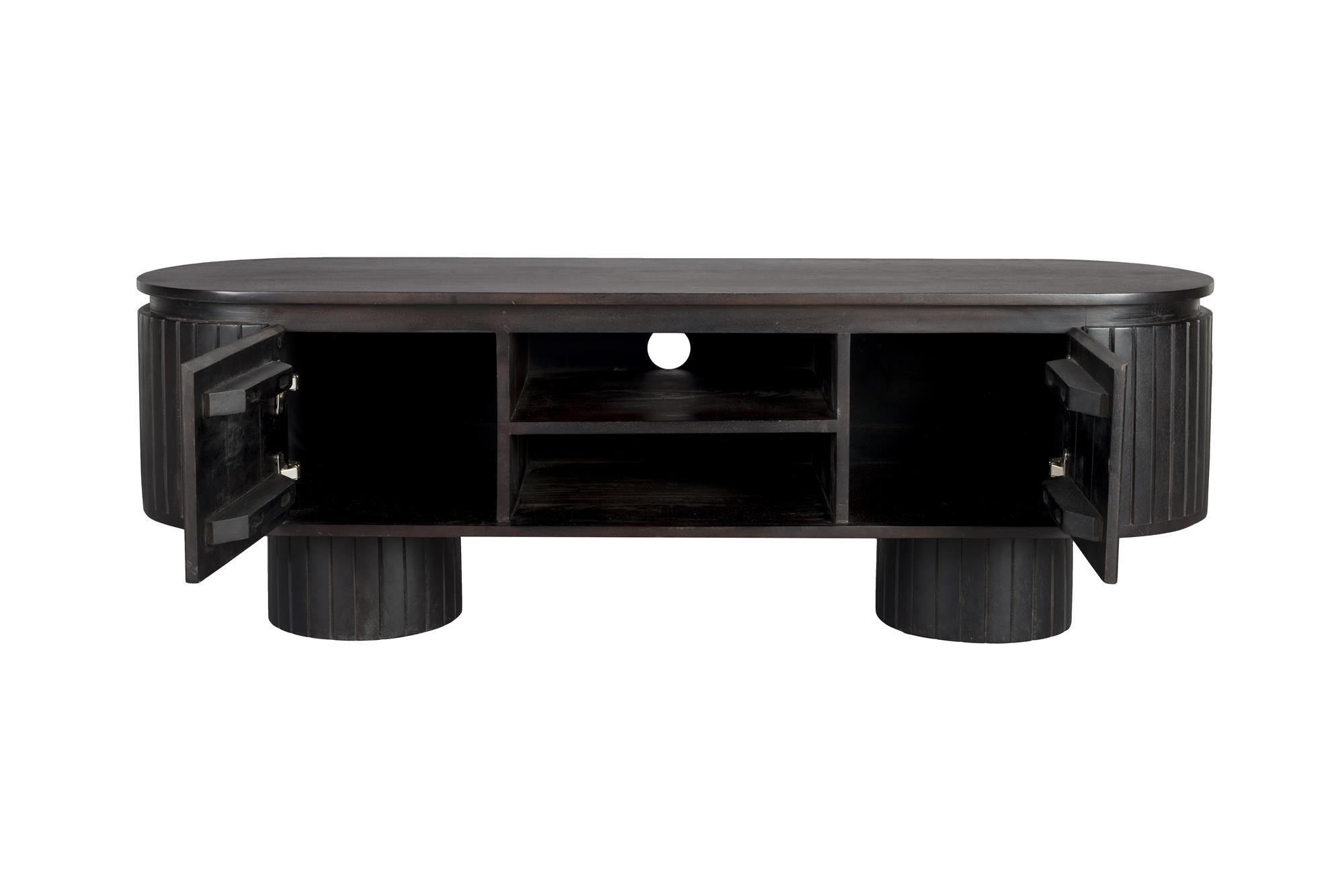 Komoda KENJI tmavě hnědé mango dřevo