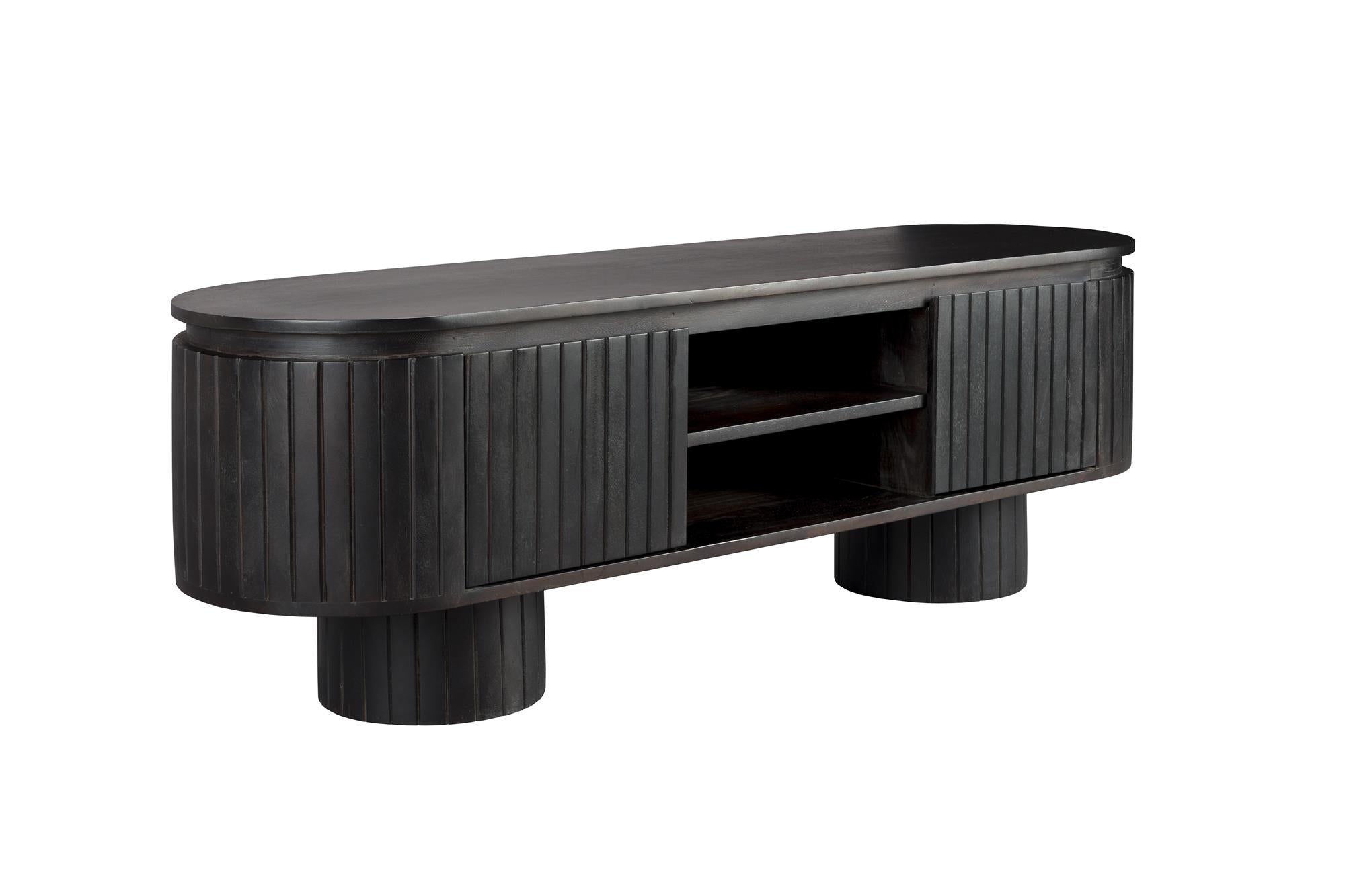 Komoda KENJI tmavě hnědé mango dřevo