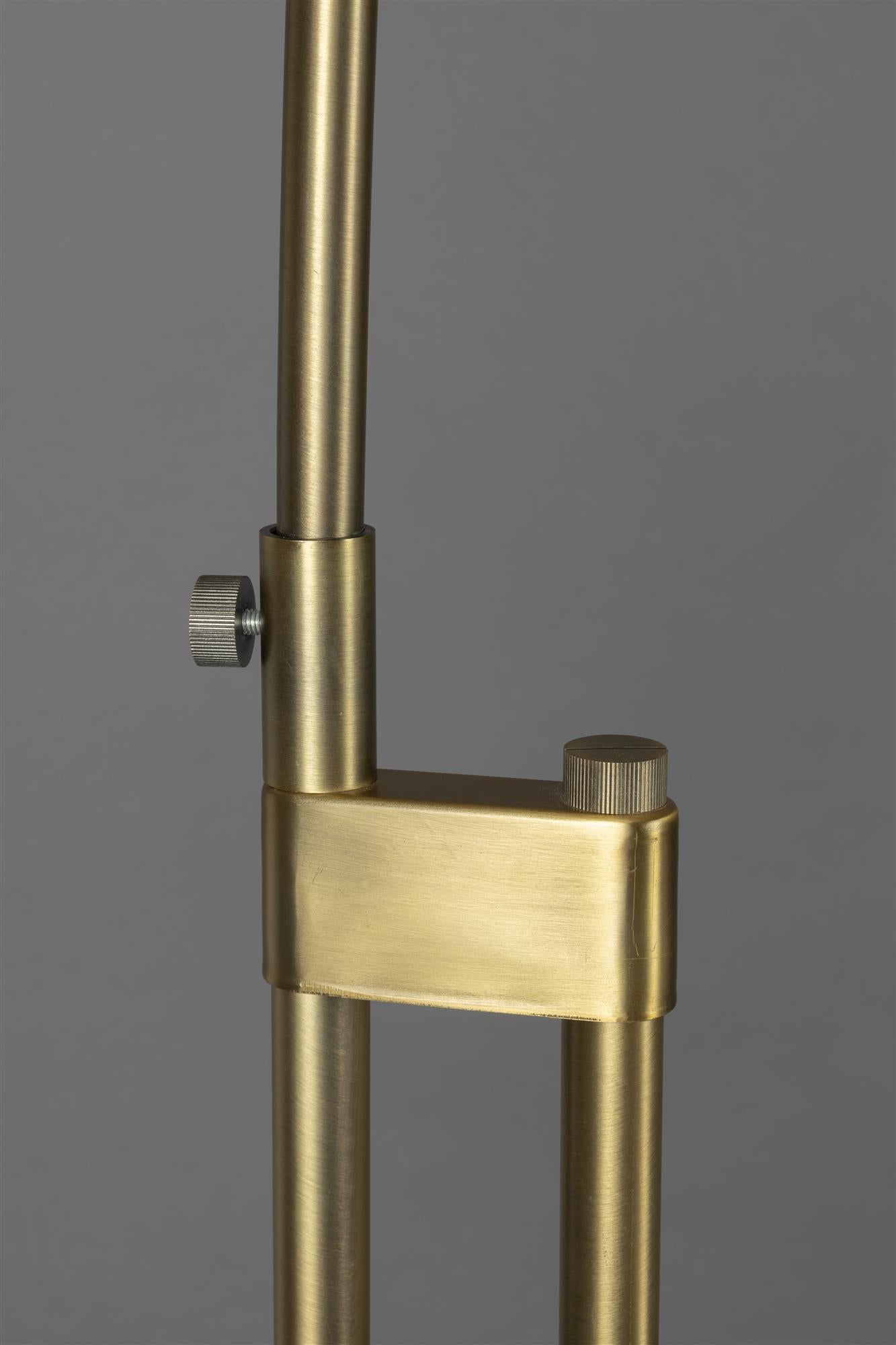 Lampa podłogowa łukowa ARCHIE beżowy z czarnym marmurem