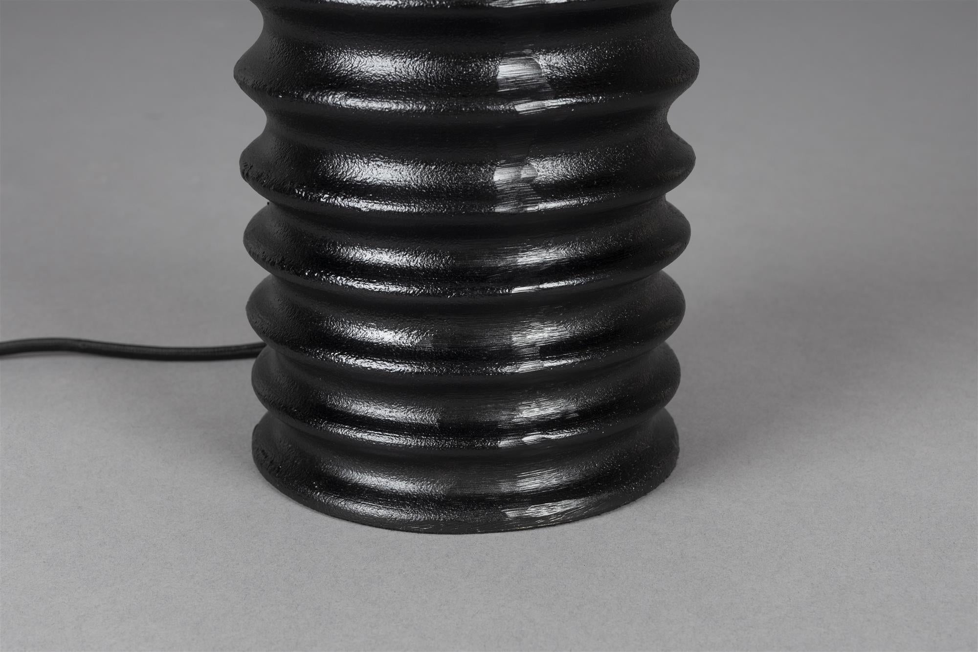 Stolní lampa YALU béžová s černým podstavcem