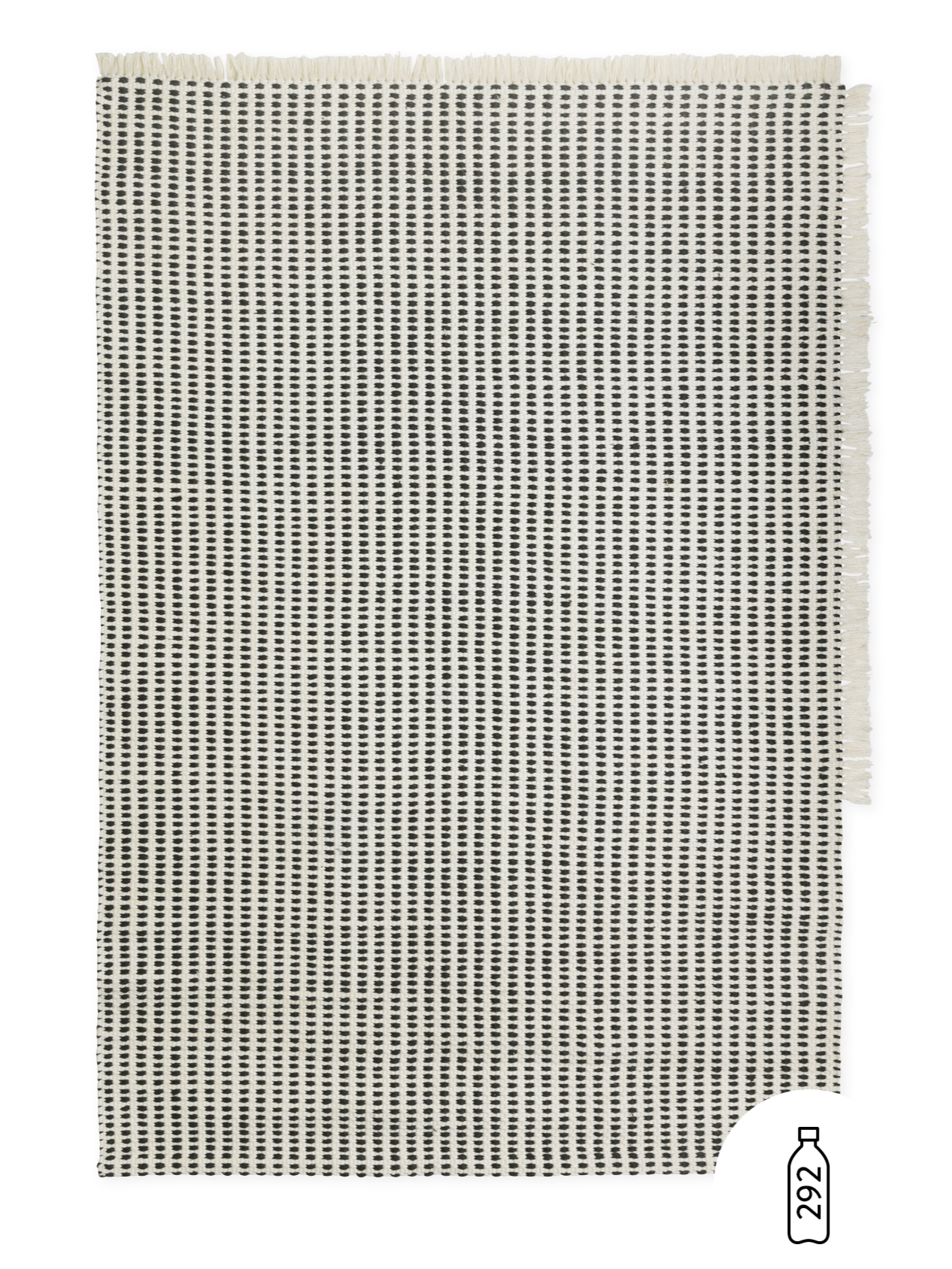 Dywan WAY złamana biel w niebieski kropki