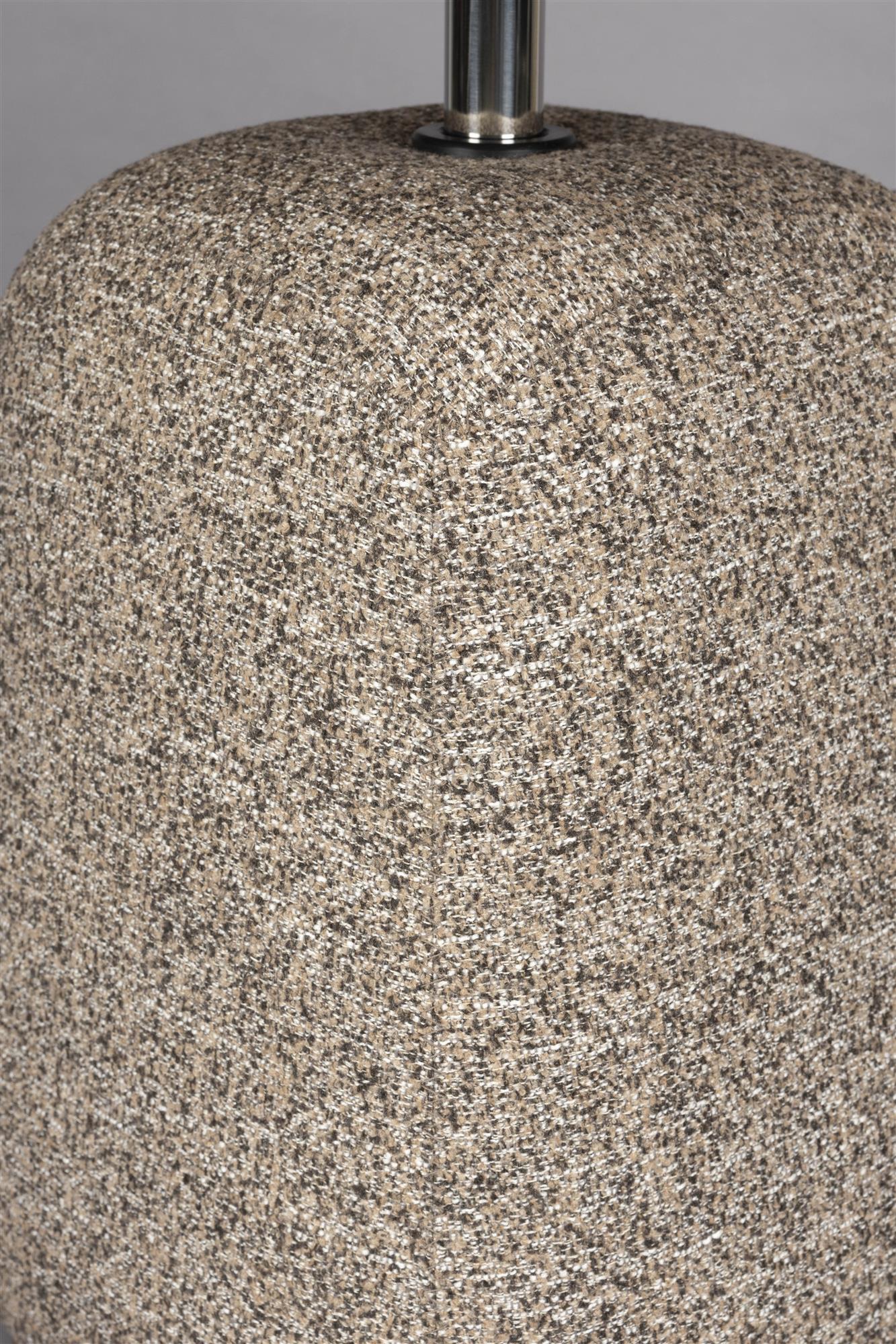 Boční stolek SHELLY tmavě béžový melír