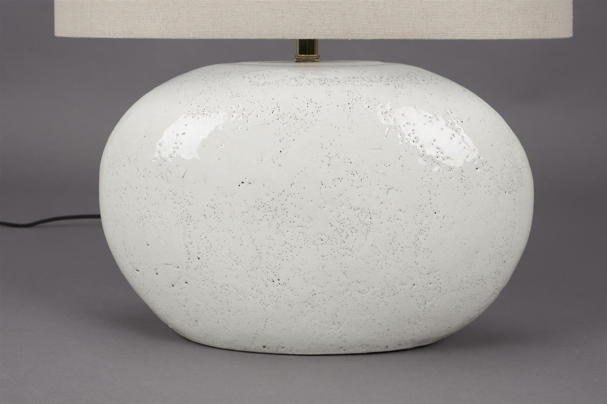 Stolní lampa HAILEY světle béžová keramika