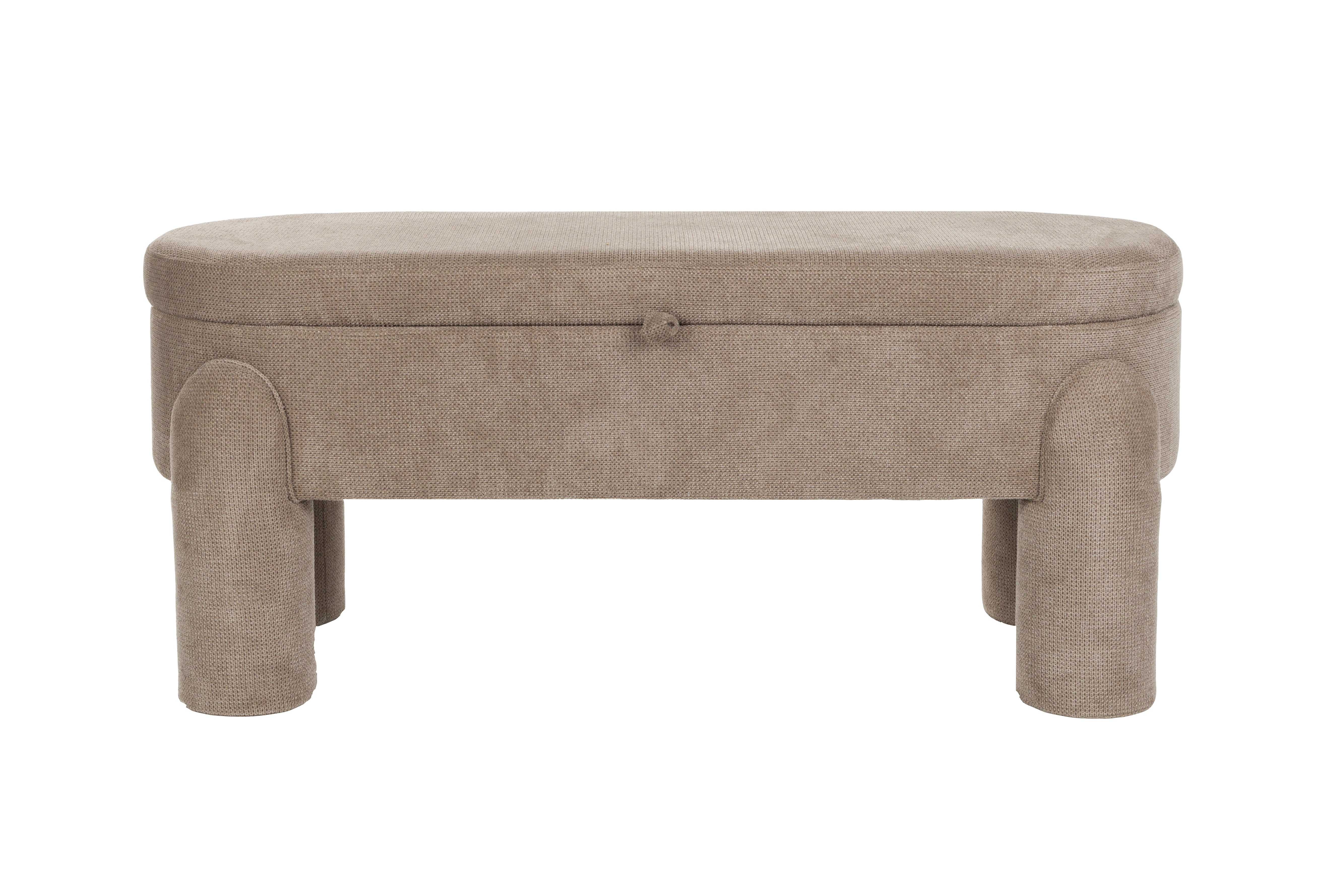 ORLY Beige Bench with Storage