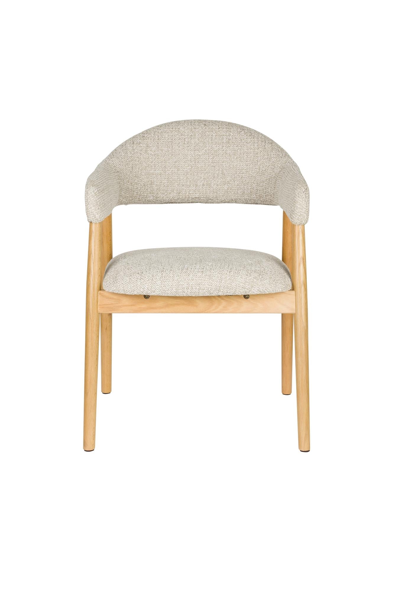 INDY chair light brown with wooden base