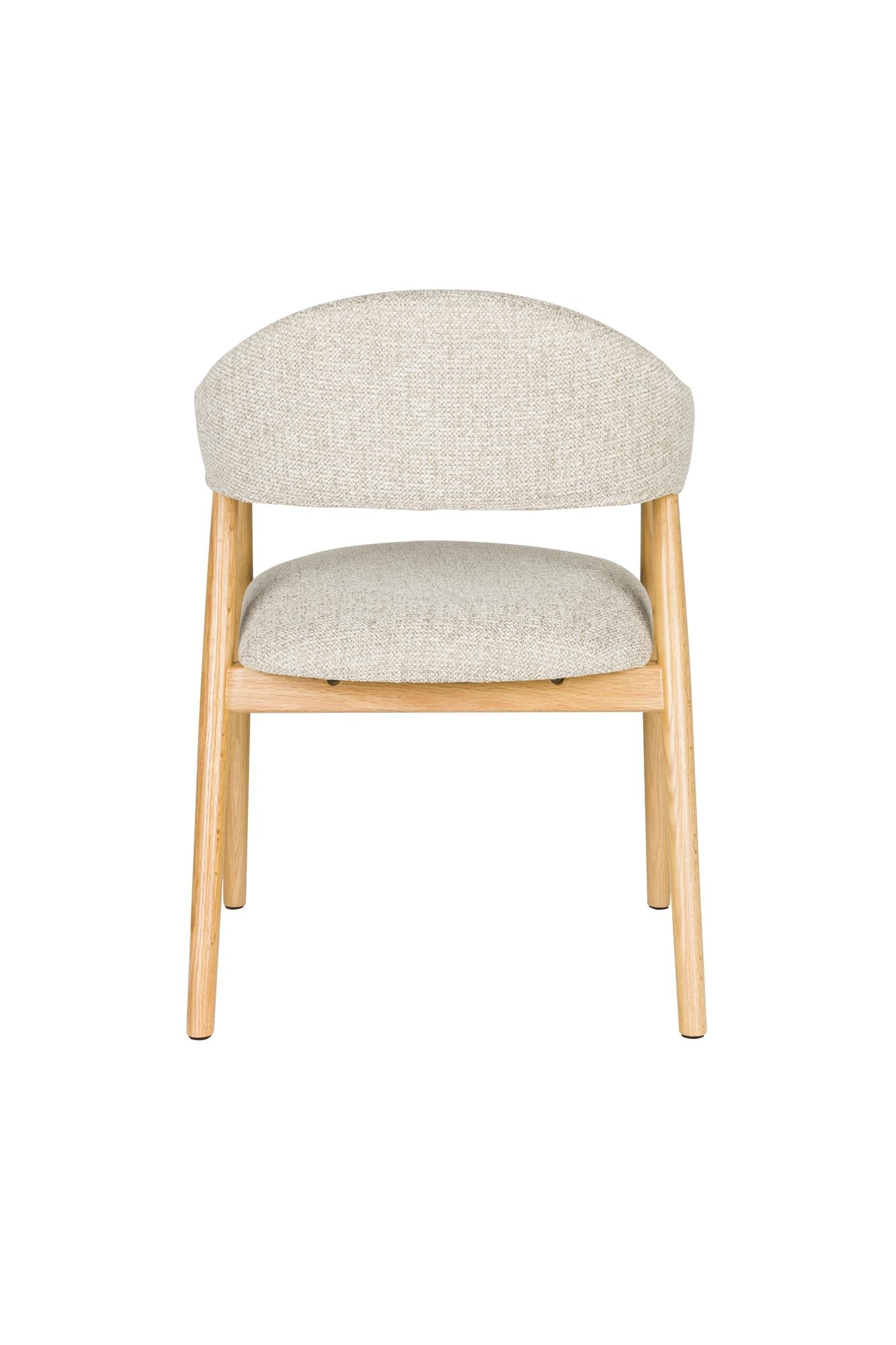 INDY chair light brown with wooden base