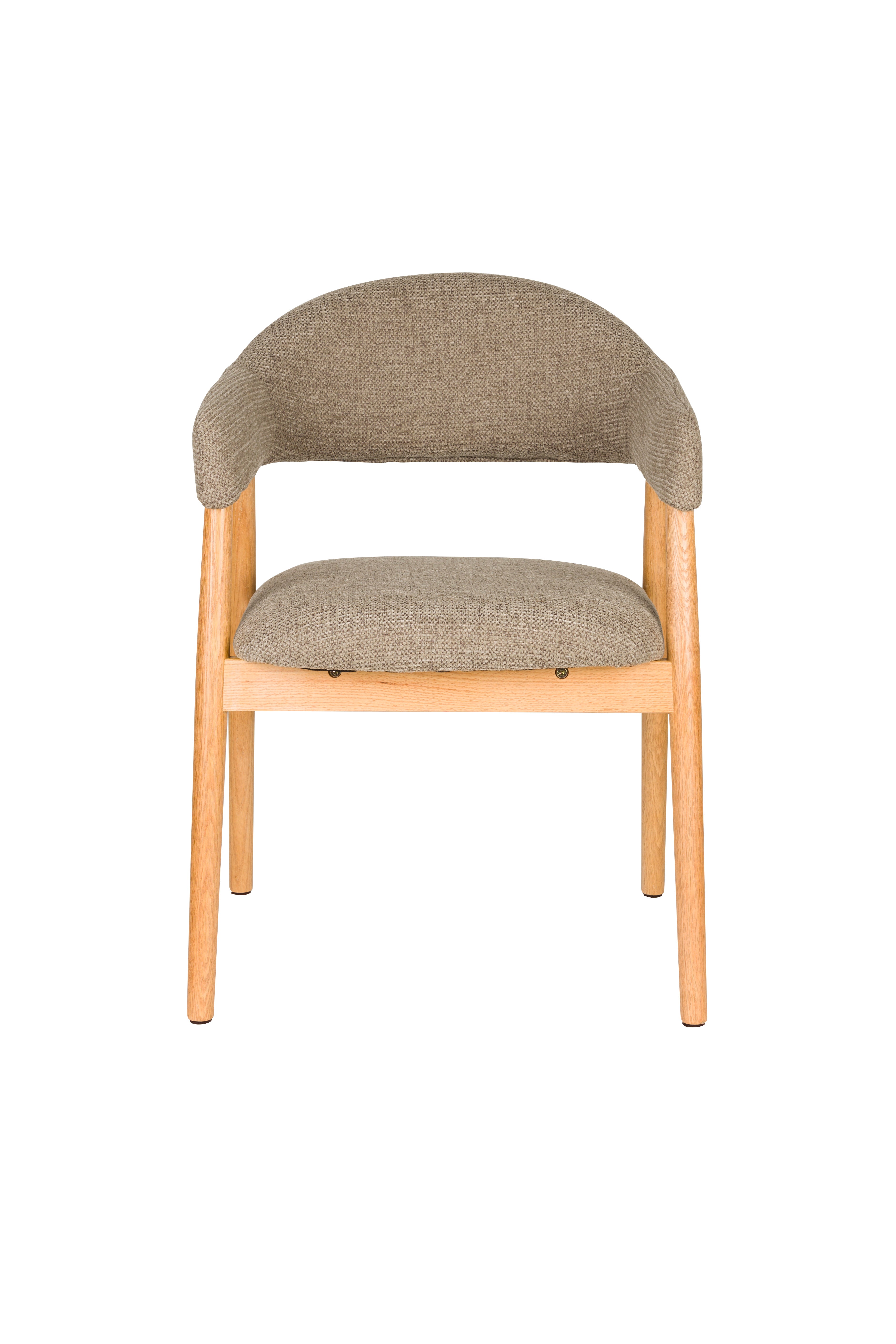 INDY Chair Brown with Wooden Base