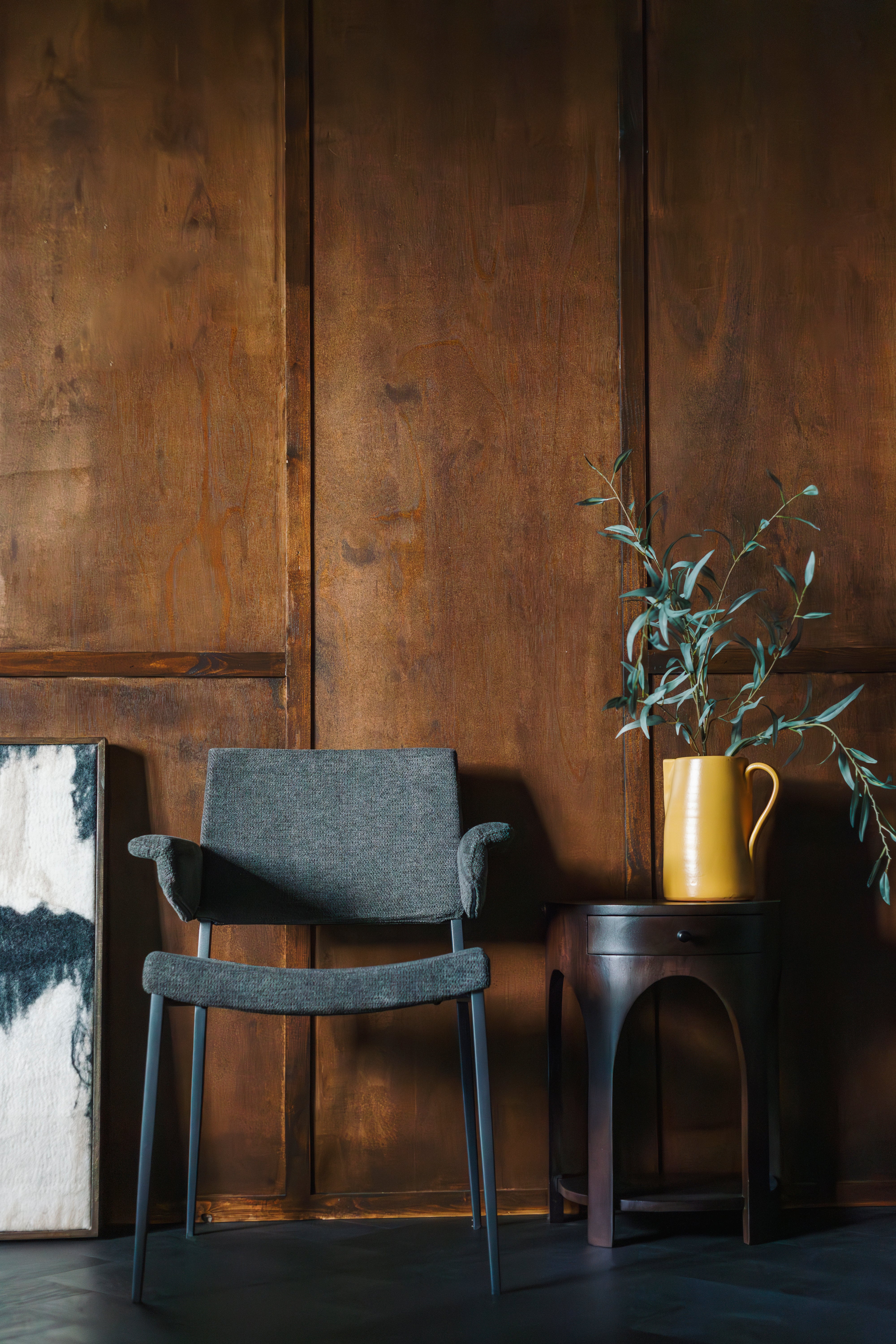 Židle PORTLAND šedá s tmavě šedou základnou