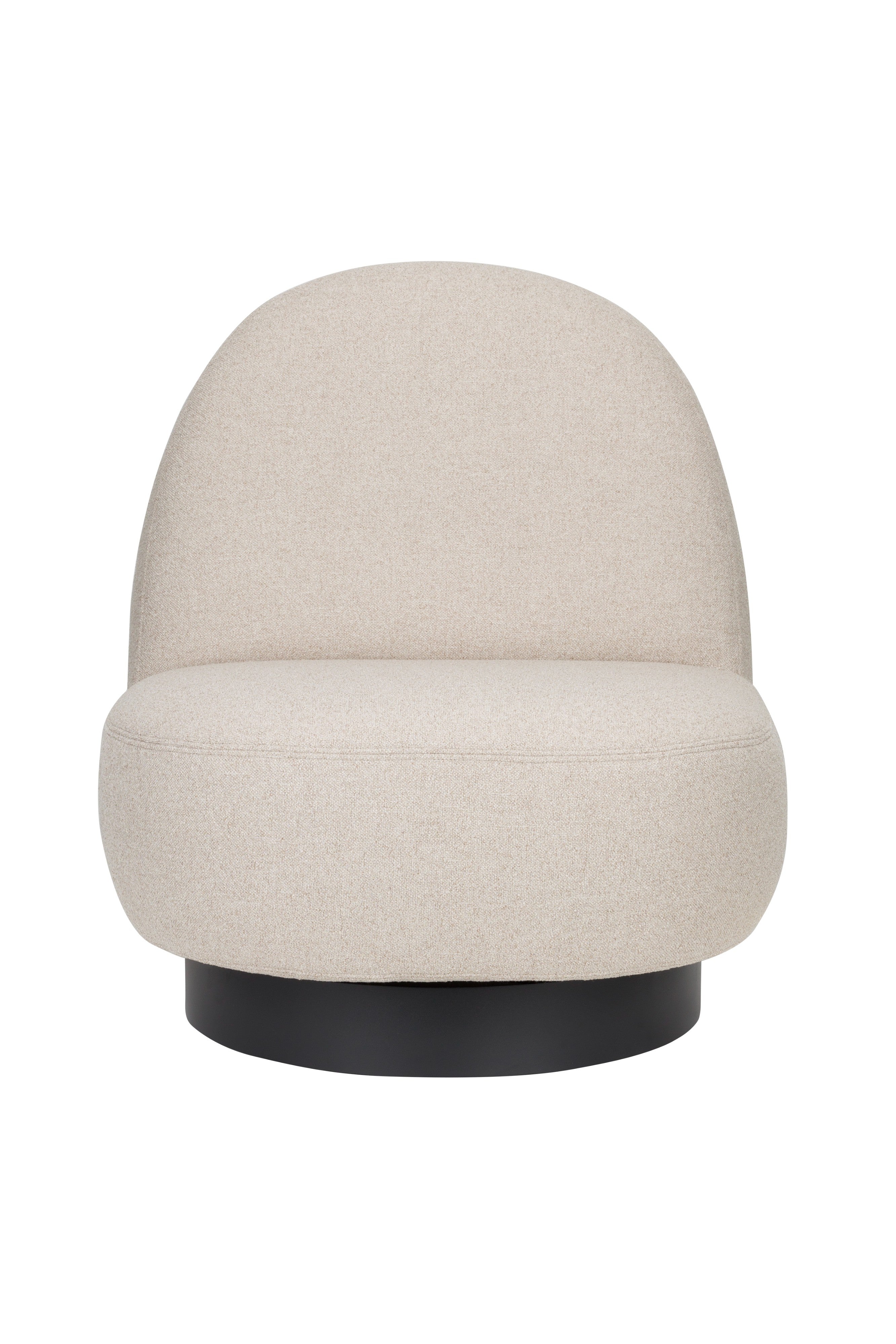EDEN armchair cappuccino with black base