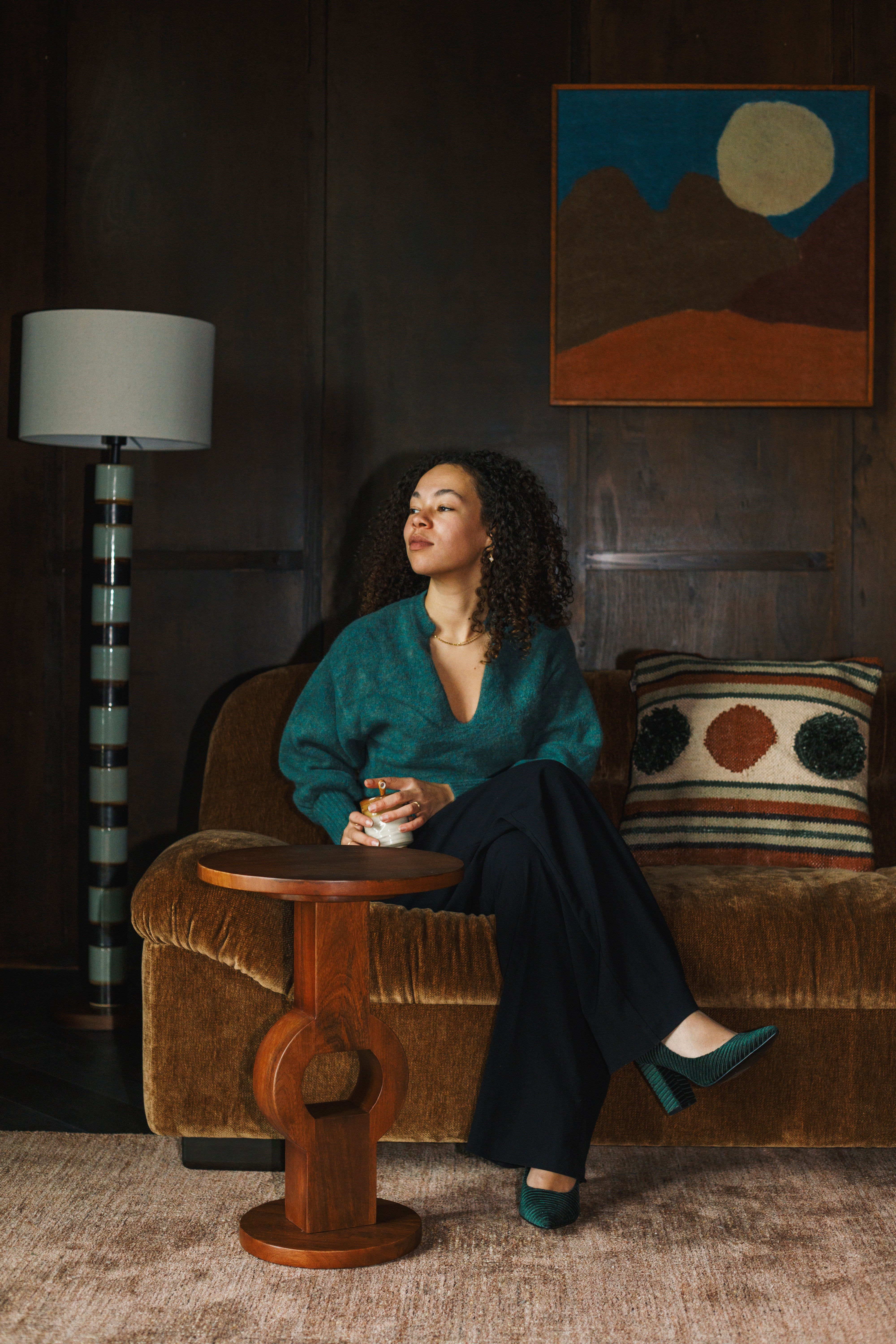 Pohovka DOUGLAS koniakový samet