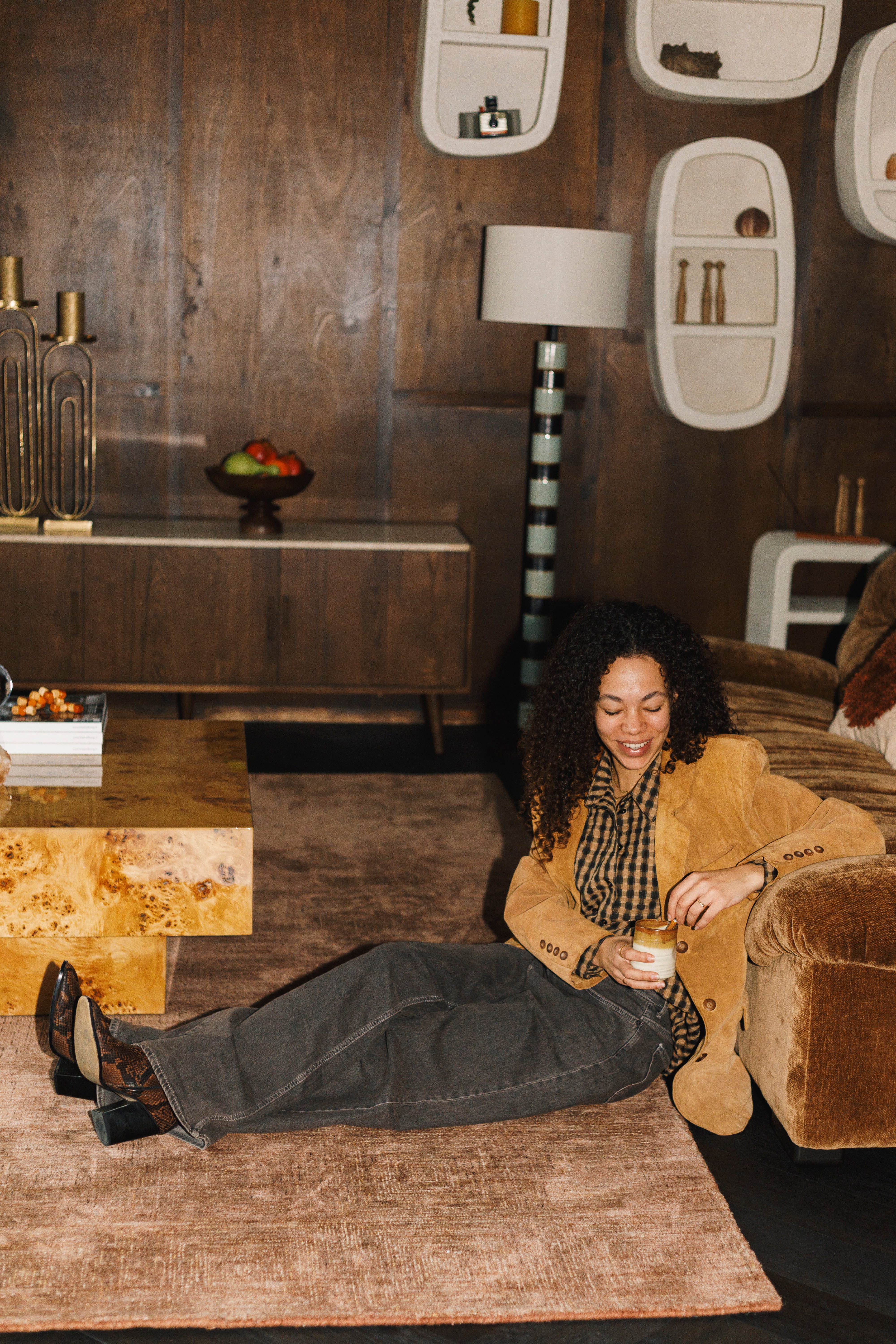 Pohovka DOUGLAS koniakový samet