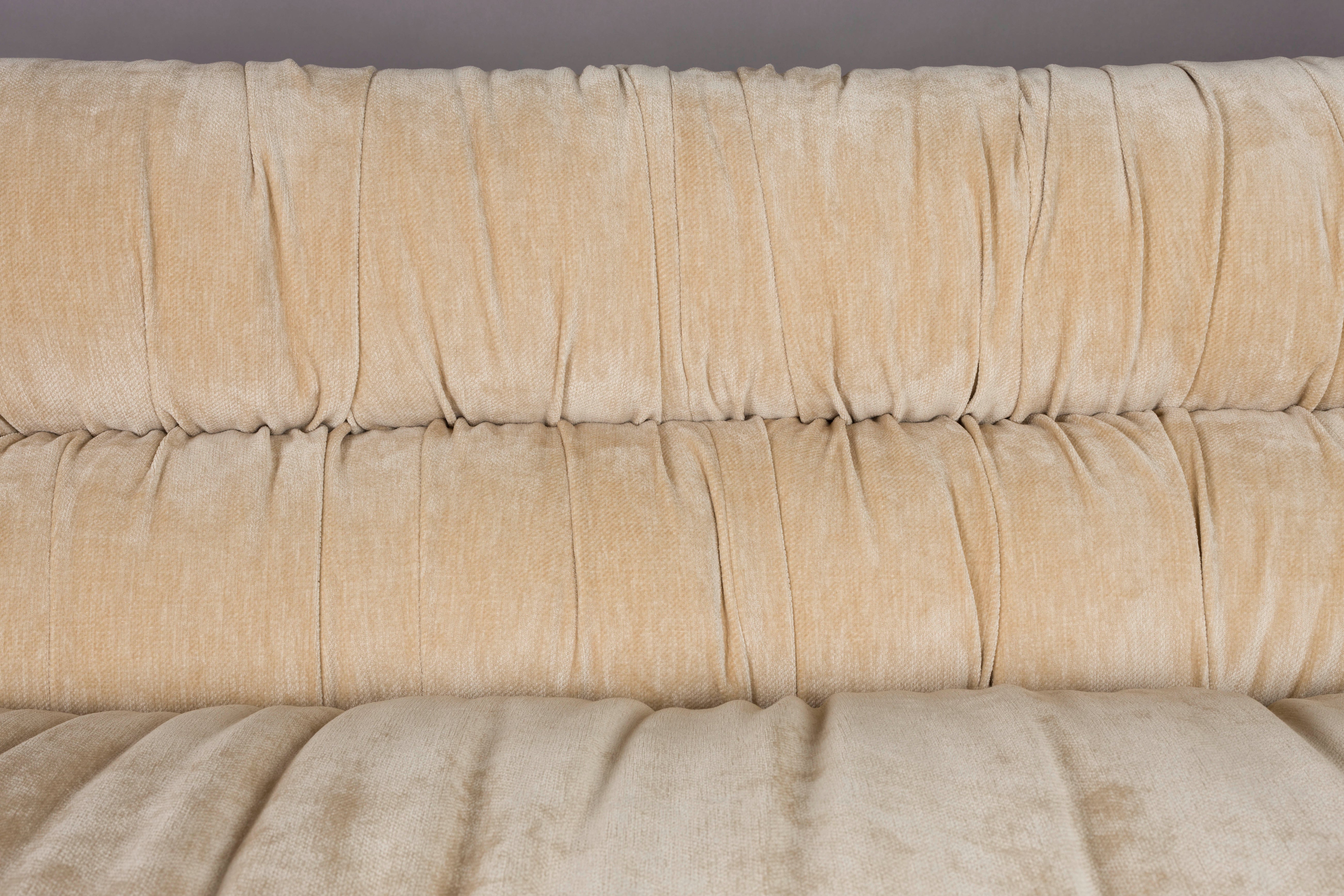 Sofa DOUGLAS beżowy welur