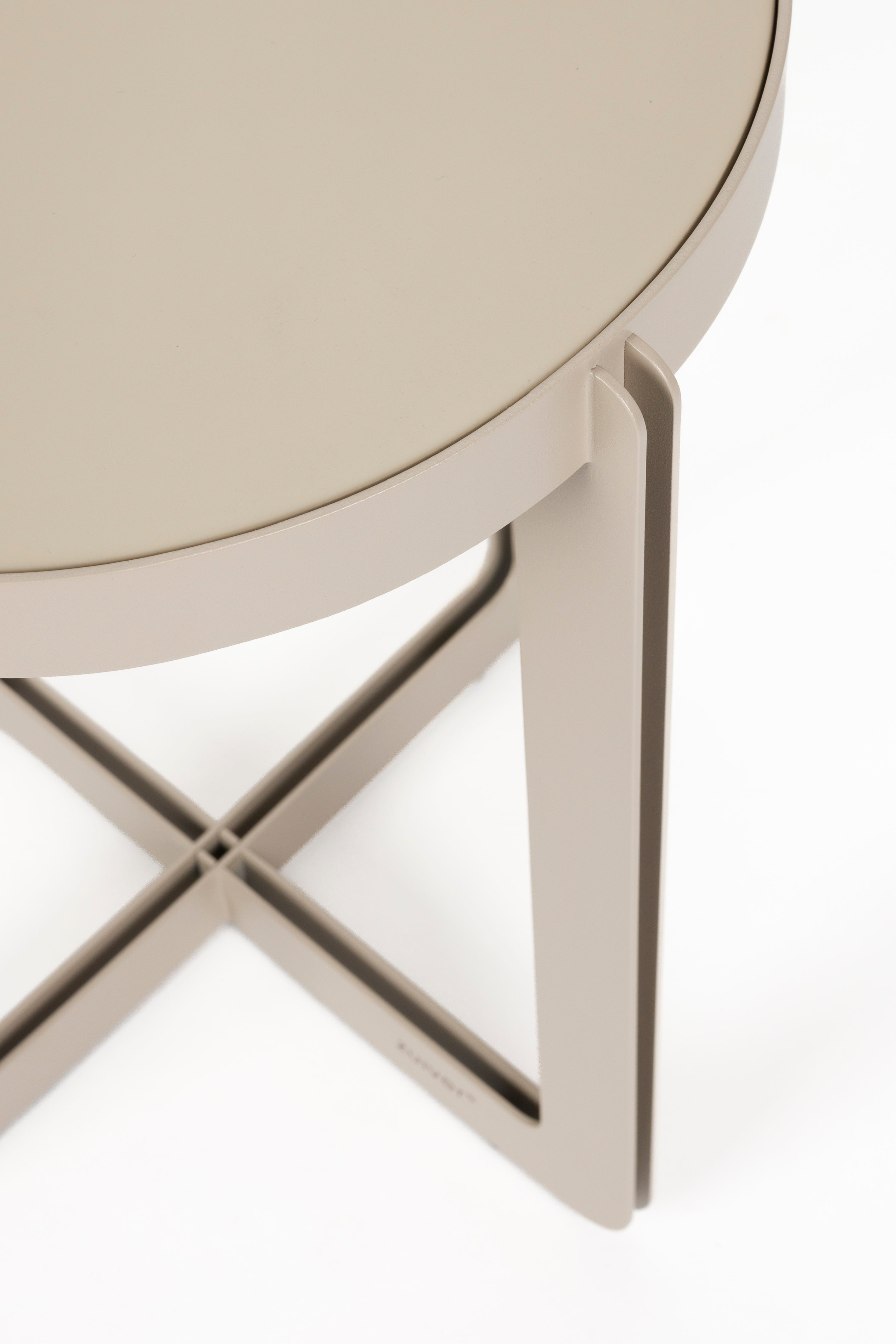 CENTRE beige side table