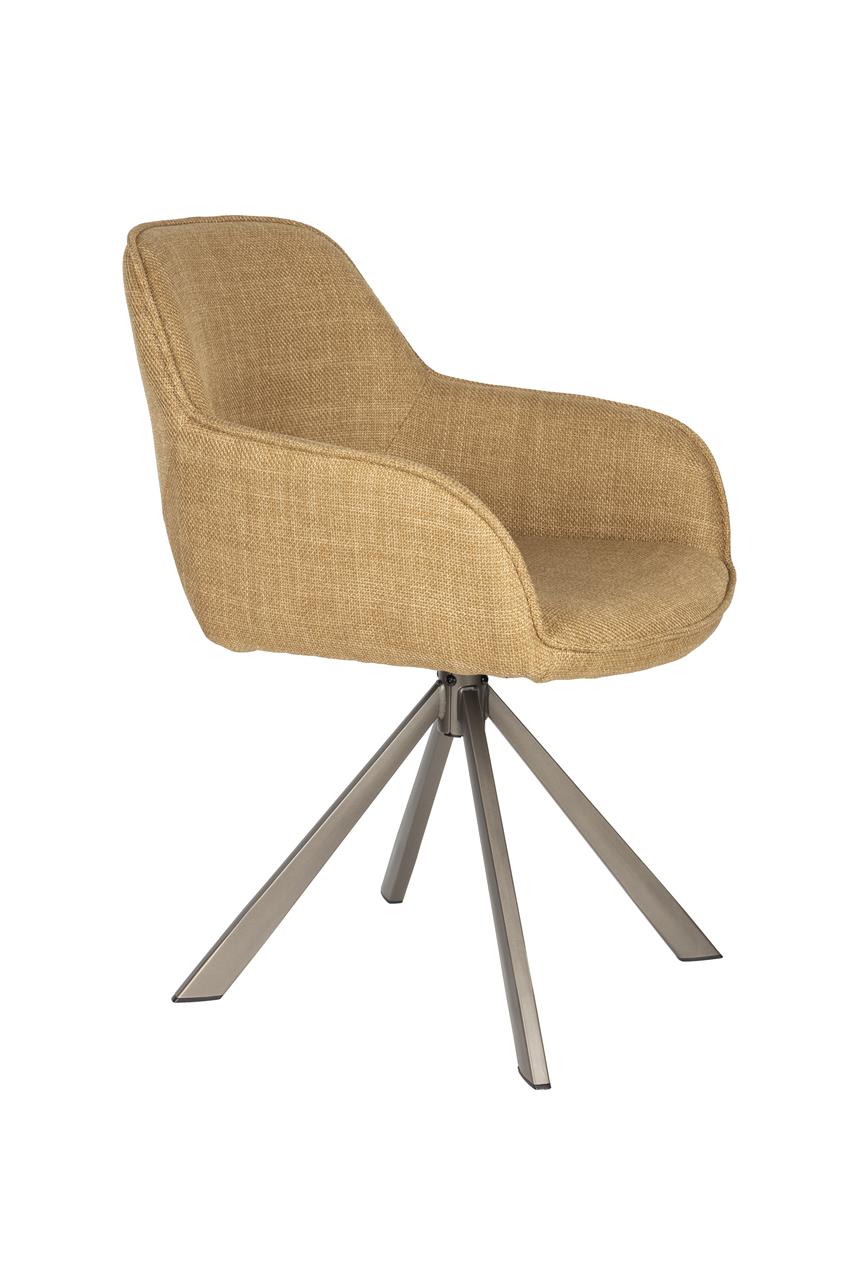TOYE chair mustard brown