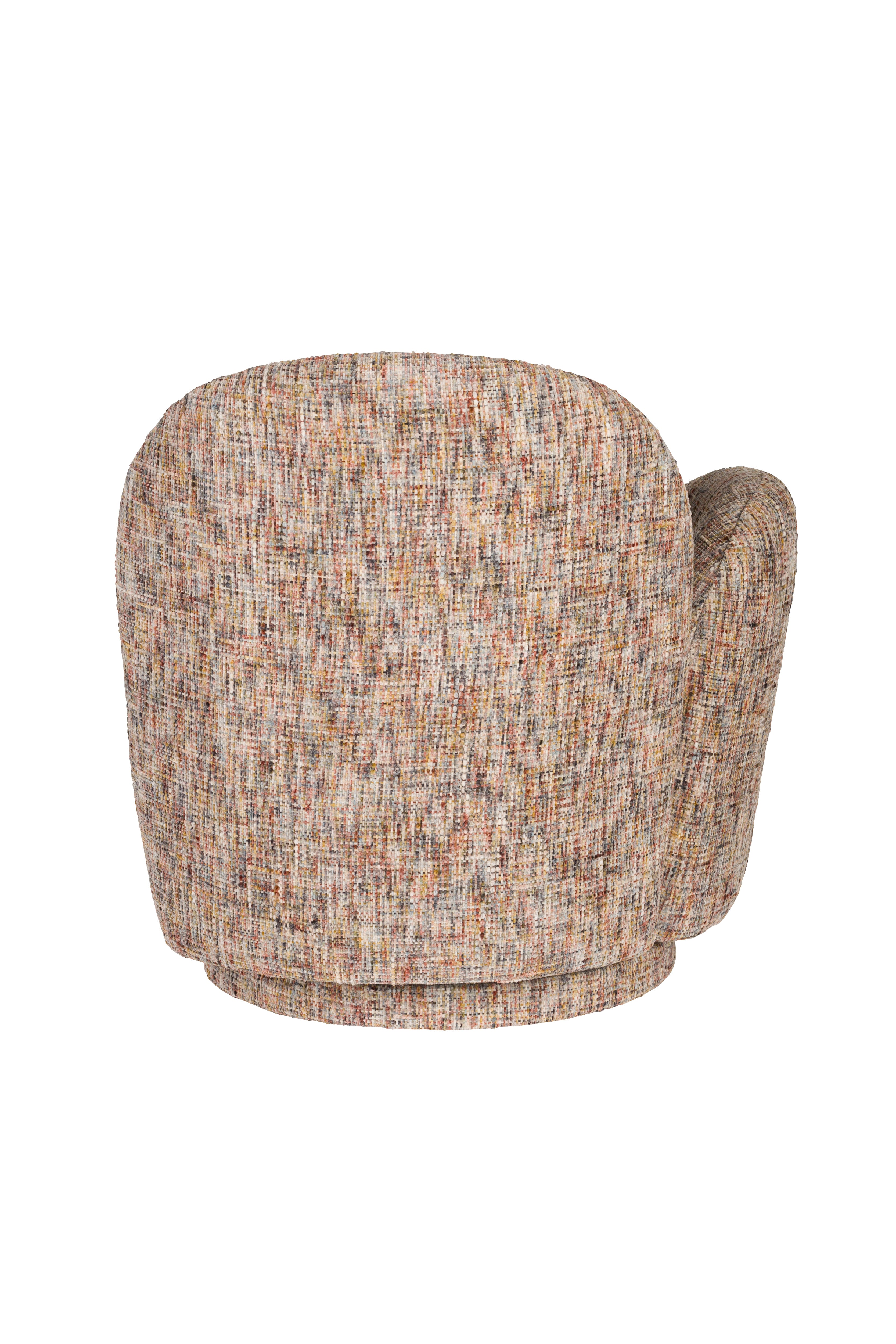 Křeslo otočné ROSE hnědý melír