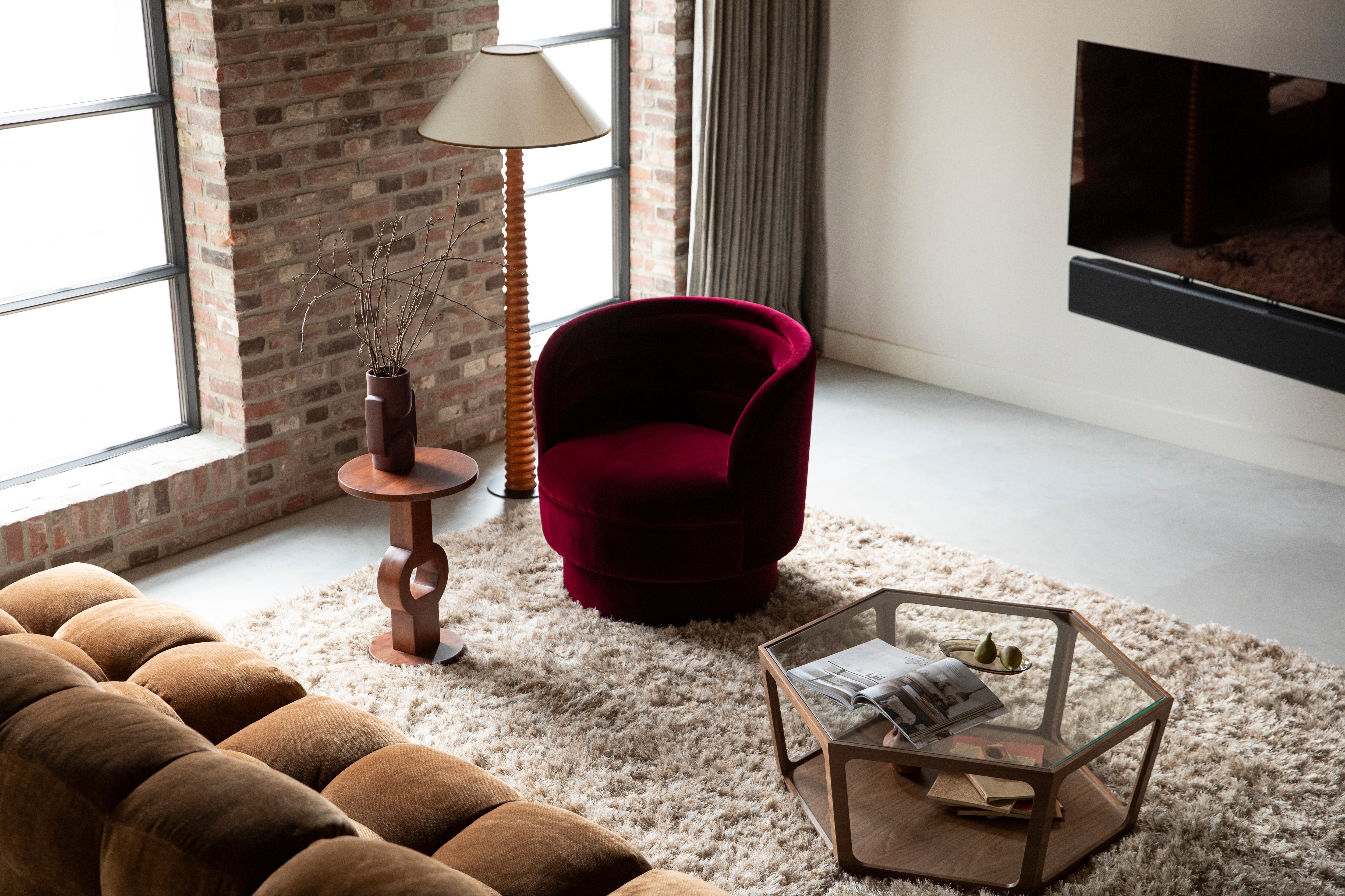 Fotel obrotowy DOROTHY ciemna fuksja