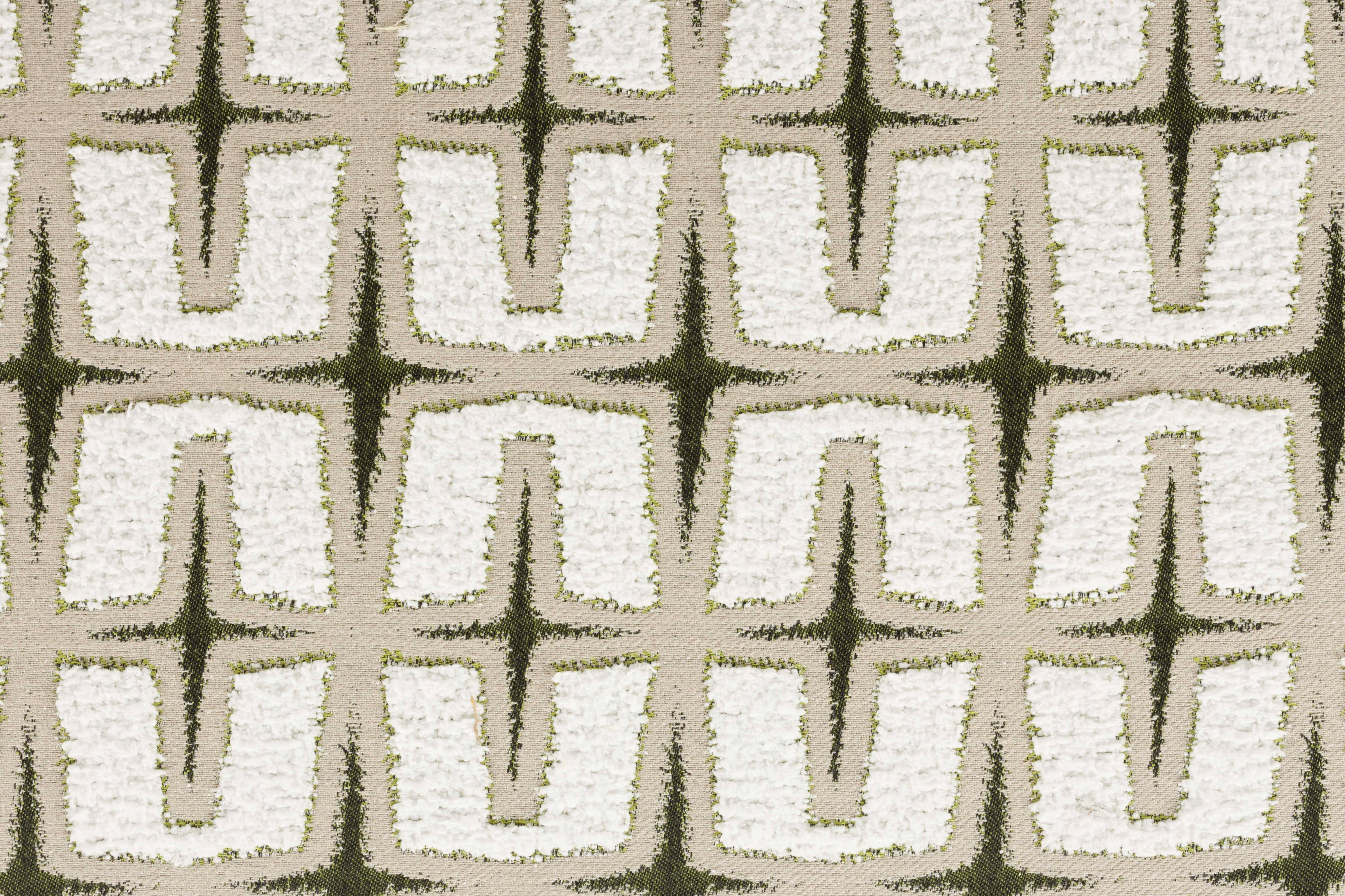 Křeslo RITZ béžové s geometrickým vzorem