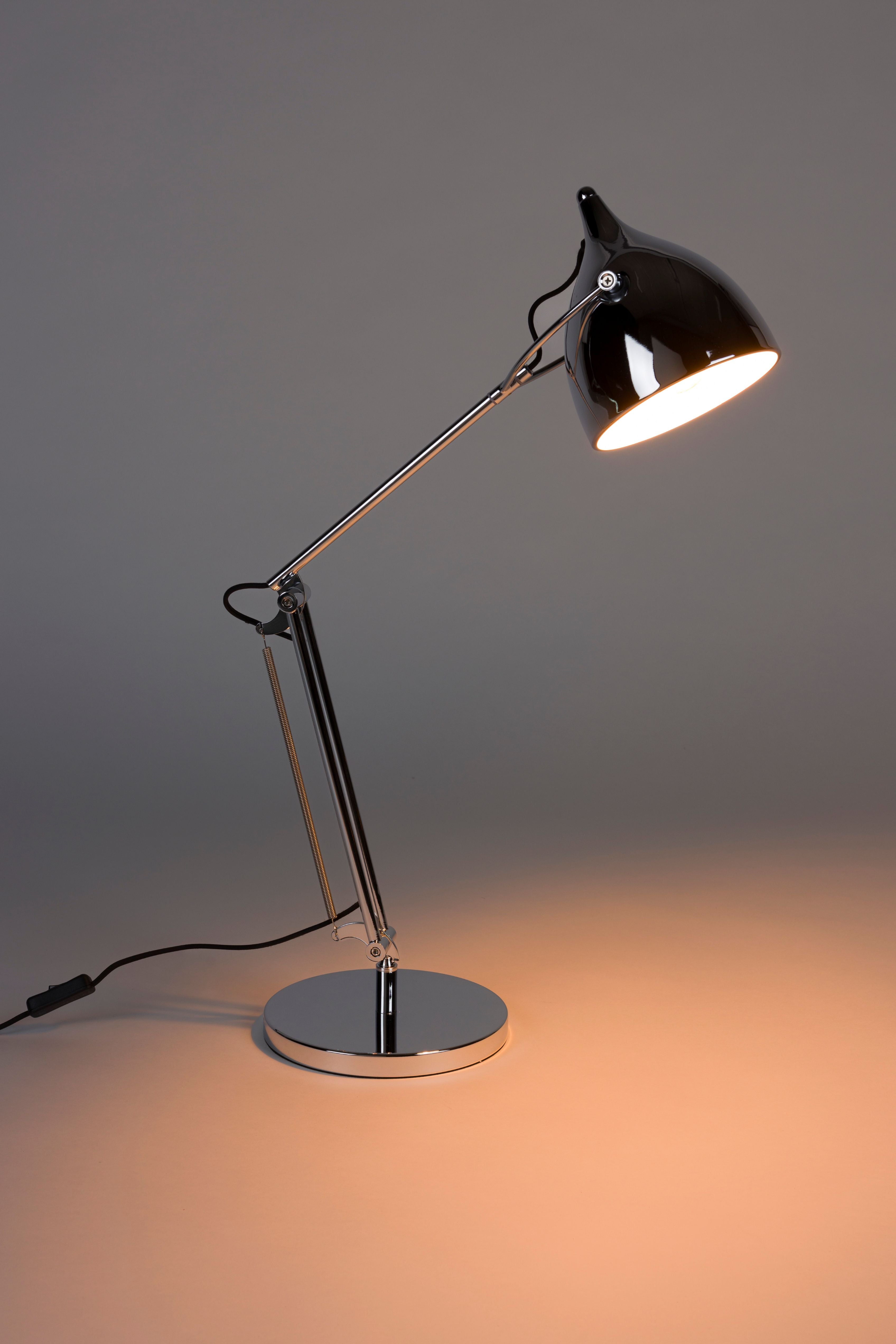 Stolní lampa READER stříbrná