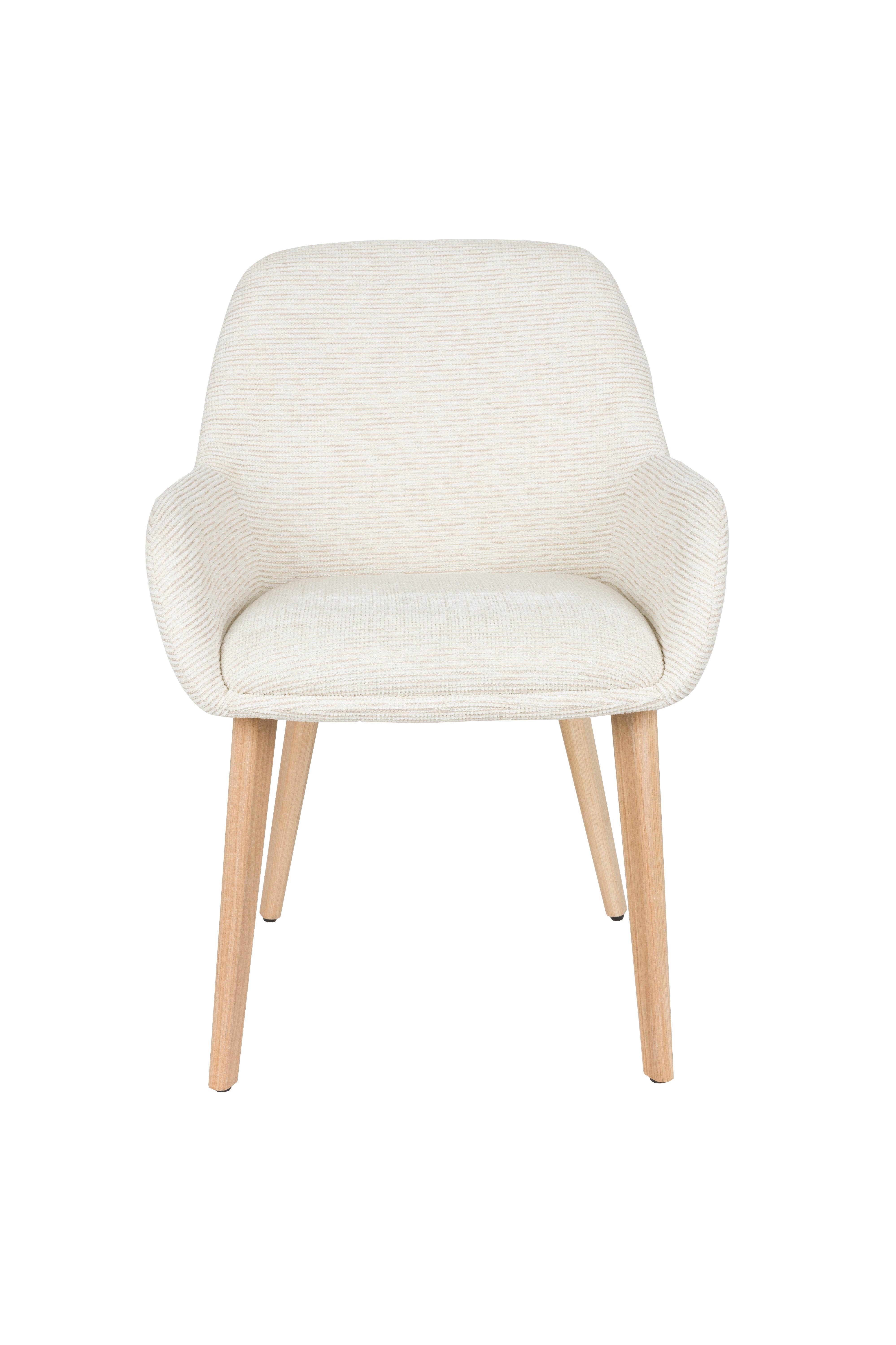 LOUA chair white with wooden base
