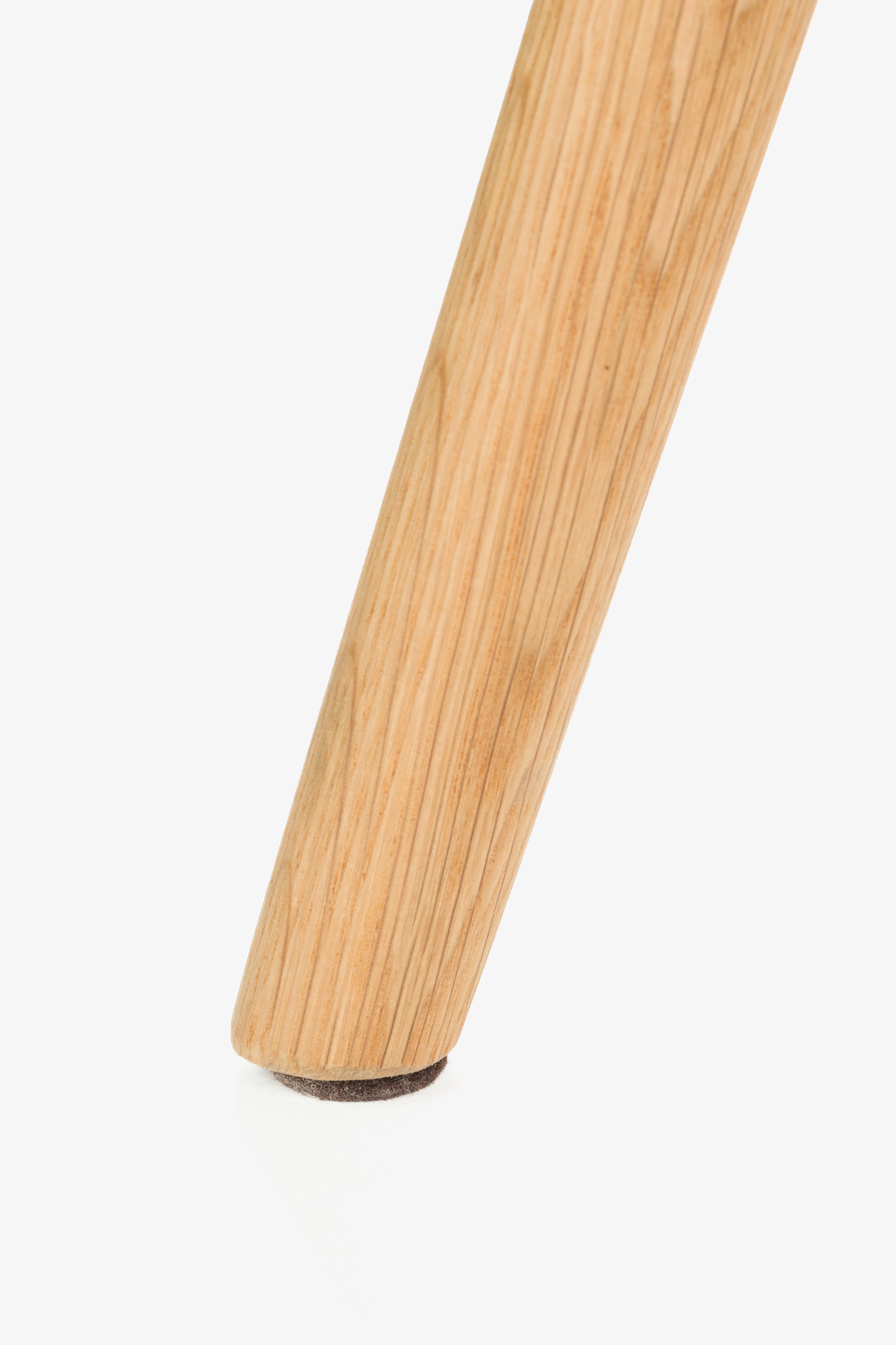 Židle LESTER béžová s dřevěnou základnou