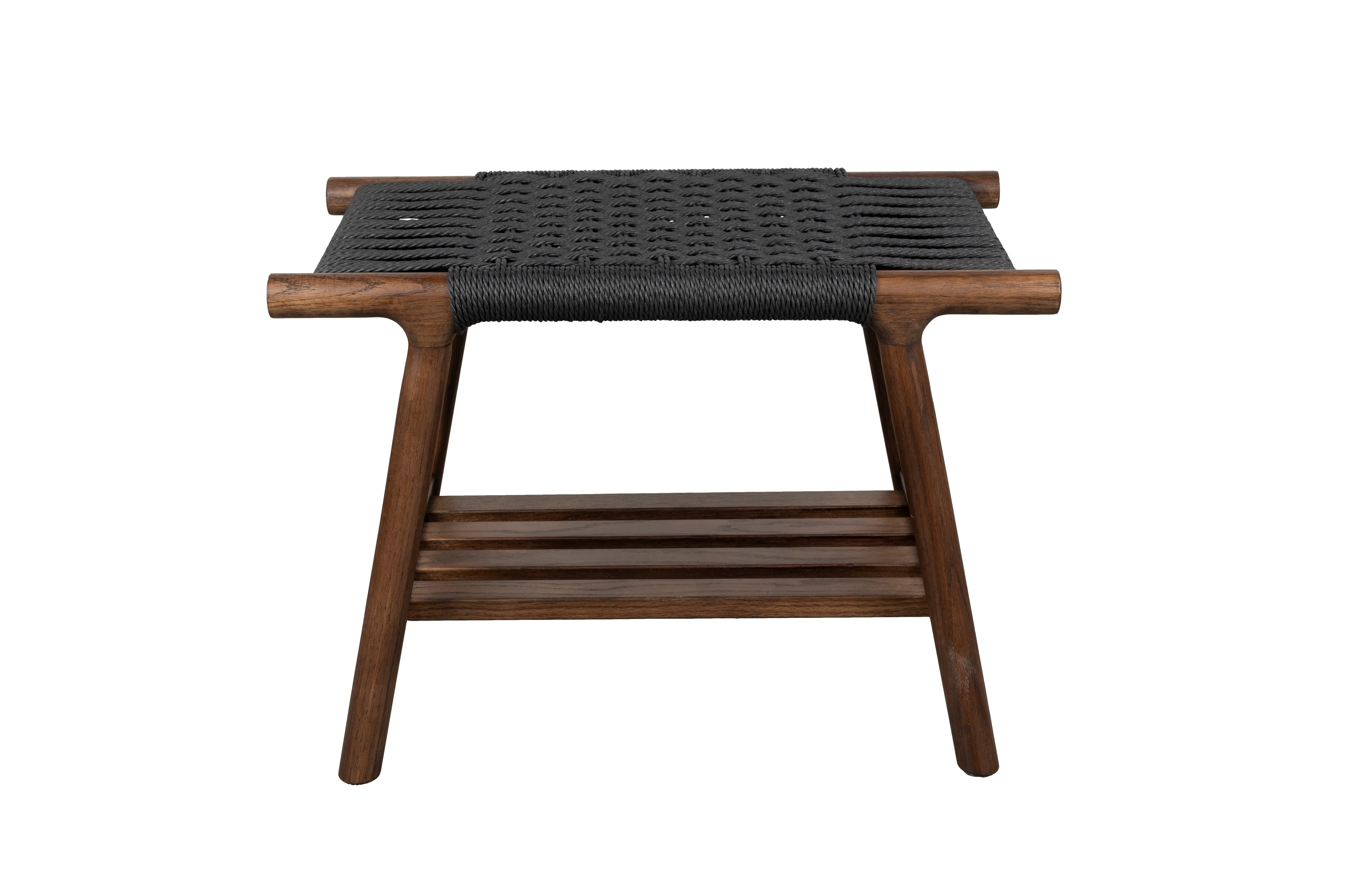 KINTARO Stool Dark Brown Oak Wood