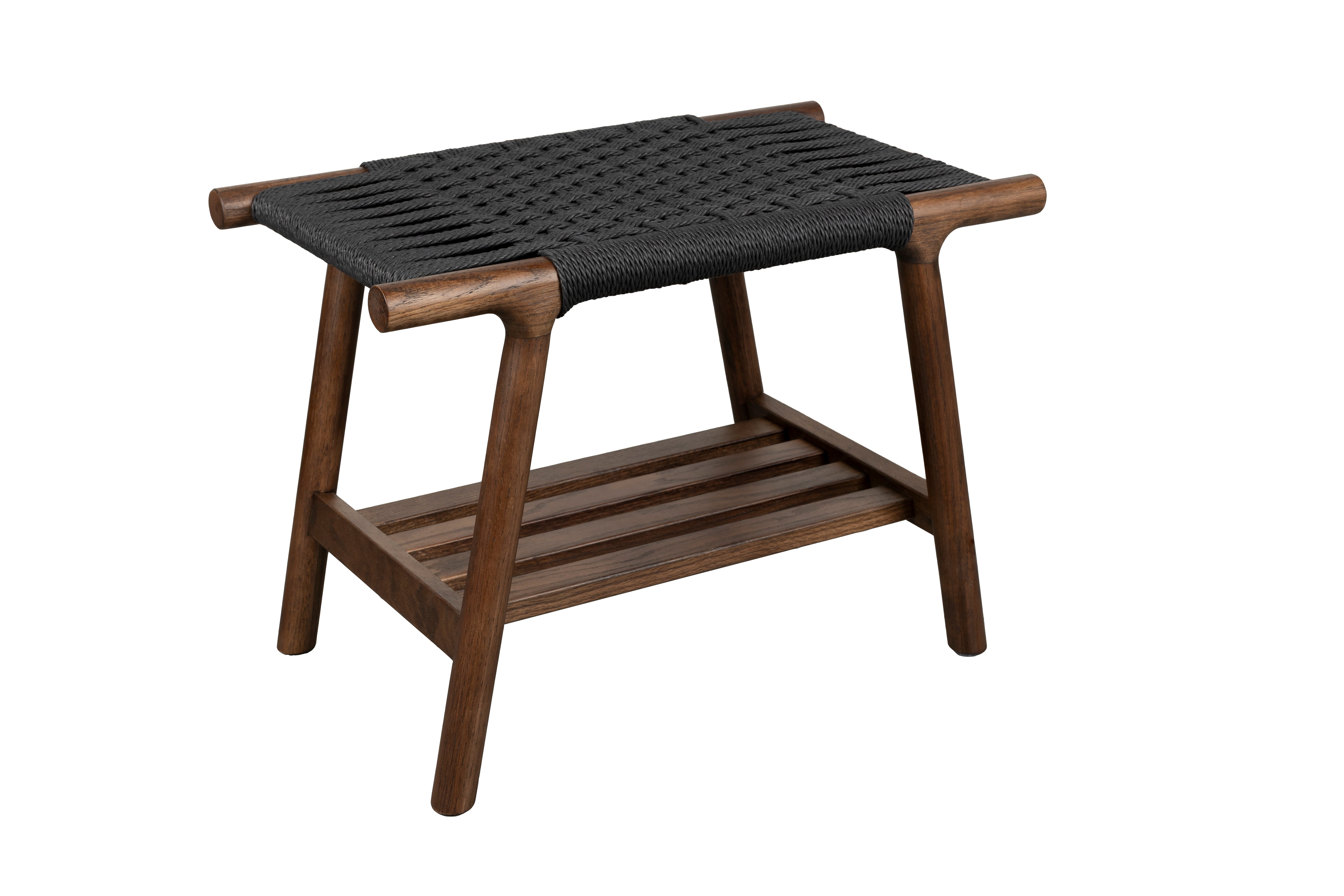 KINTARO Stool Dark Brown Oak Wood