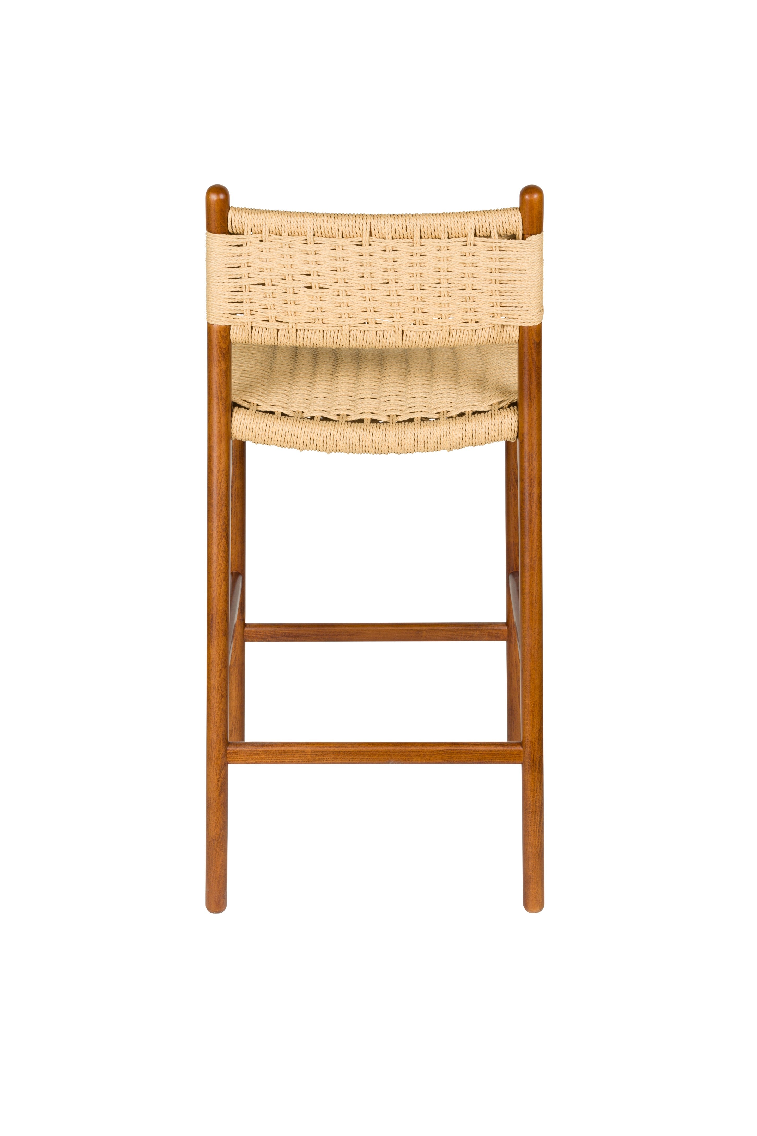 CECILE Stool made of beech wood with walnut finish