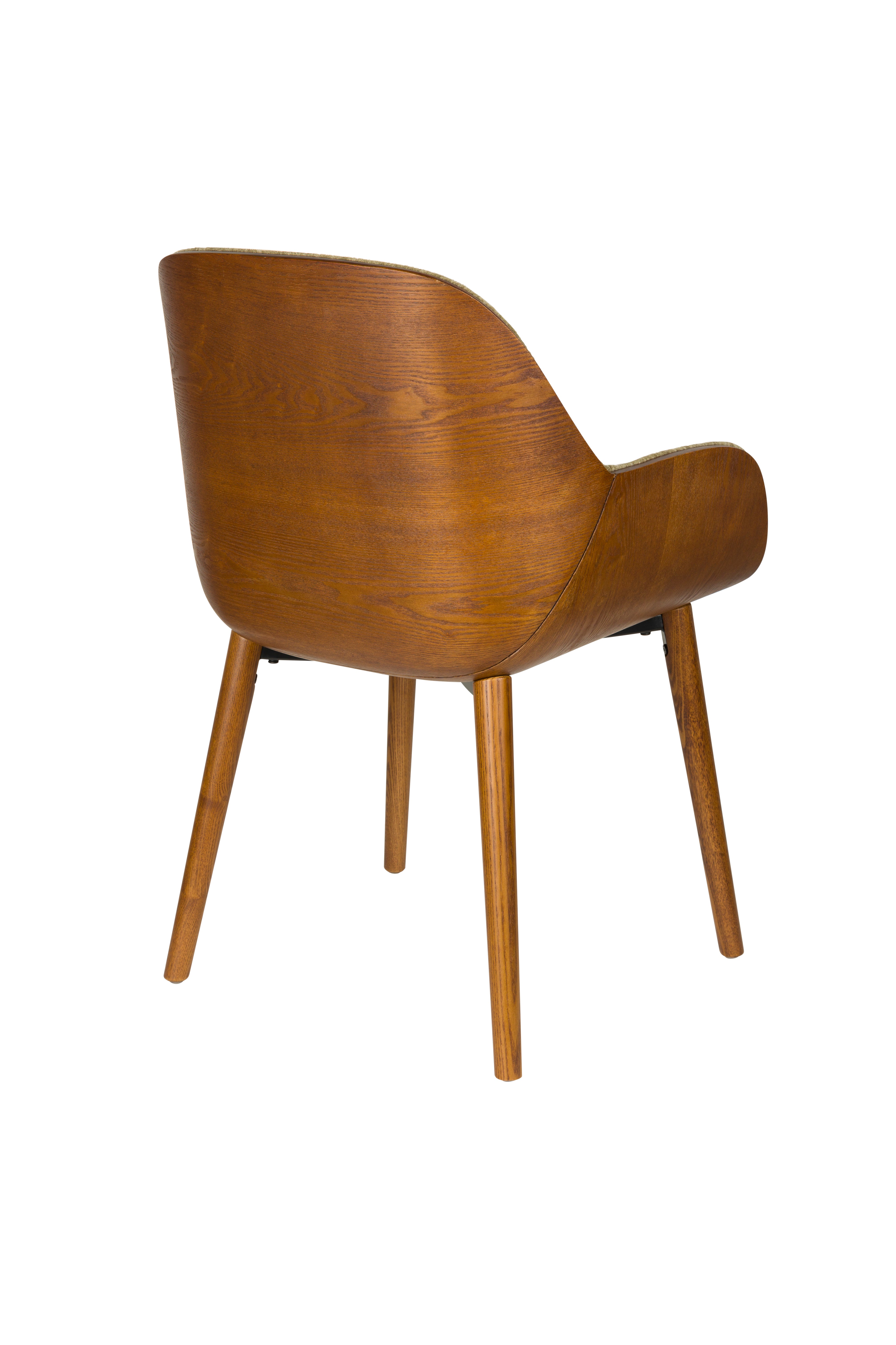 TAYLOR Chair Green with Wooden Base