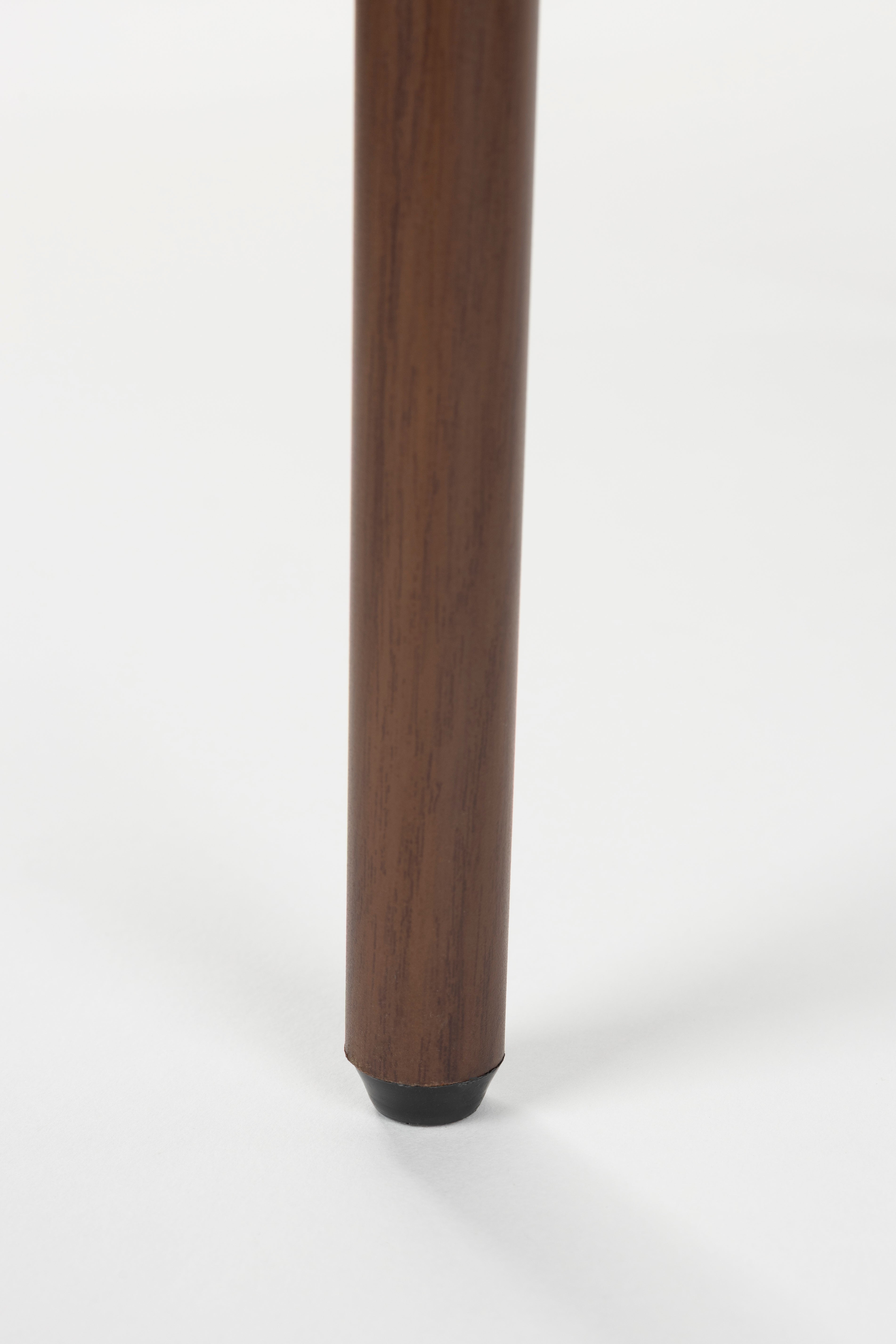 Židle CLAES zelená s hnědým podstavcem