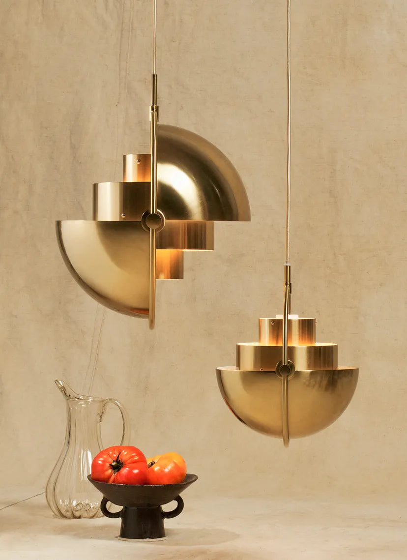 MULTI-LITE brass pendant lamp